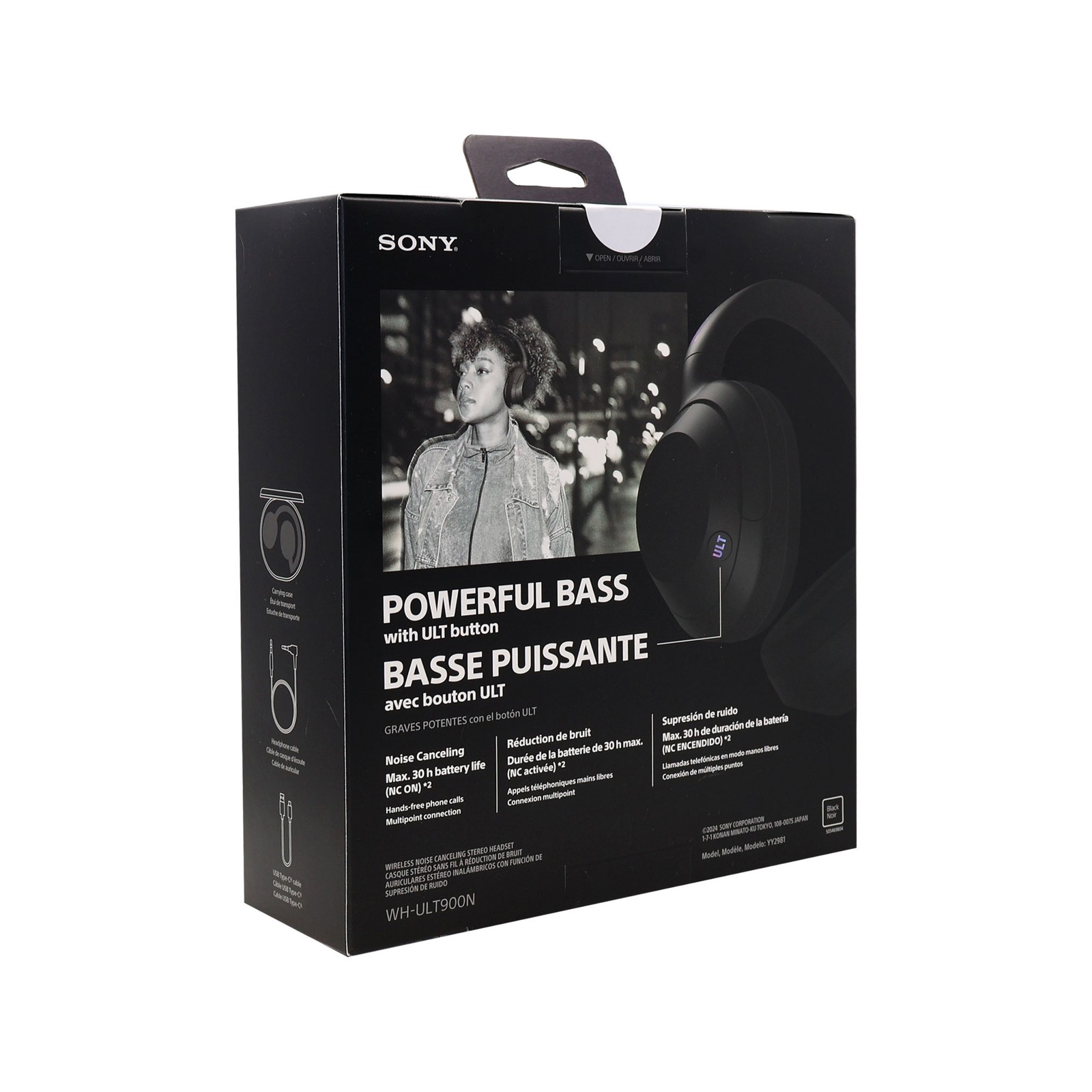 Sony ULT WEAR Wireless Over-Ear Noise-Canceling Headphones WHULT900N/B (Black)