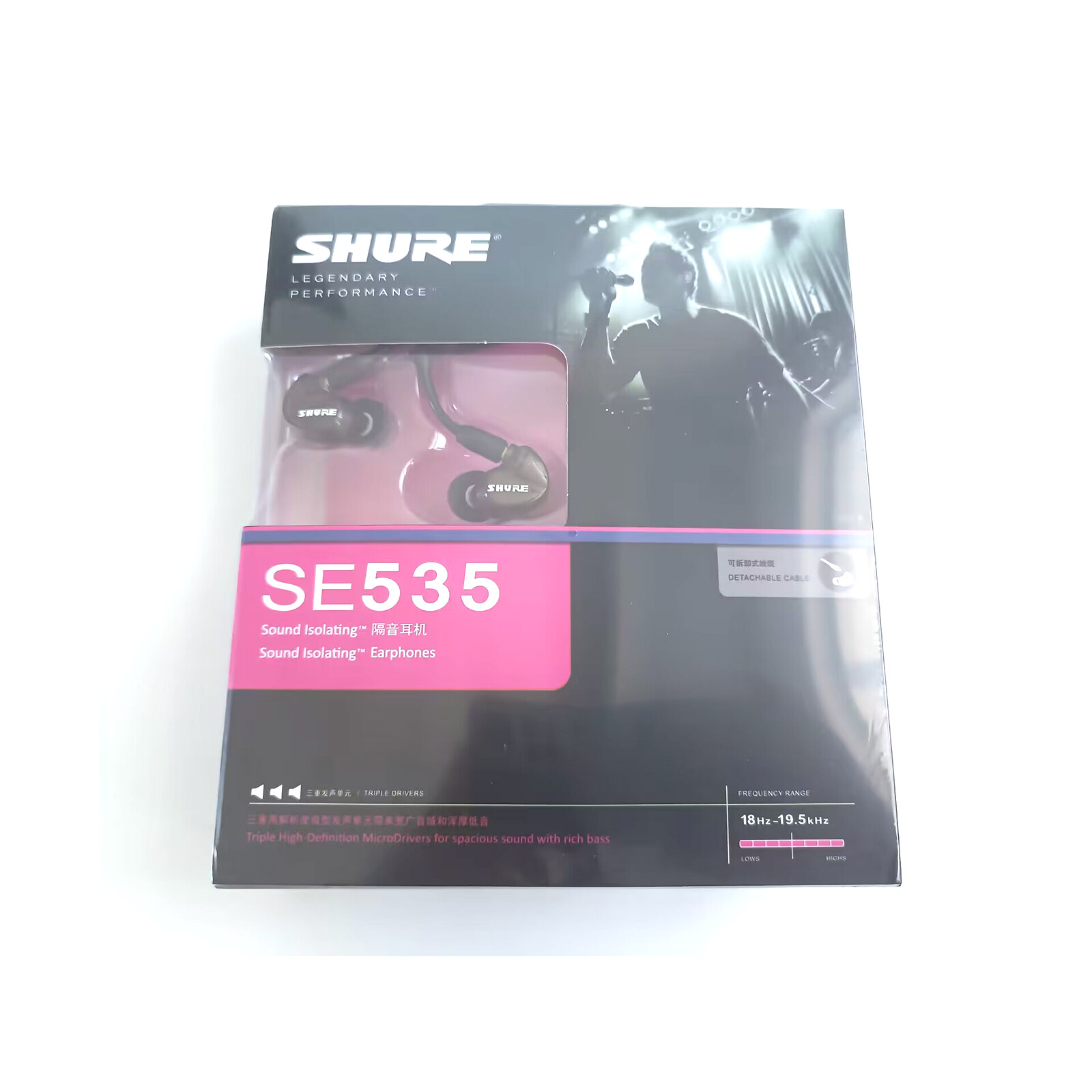 Copy Shure SE535 Headphones Stereo 3.5mm Sound Isolating Red SE 535 Bronze