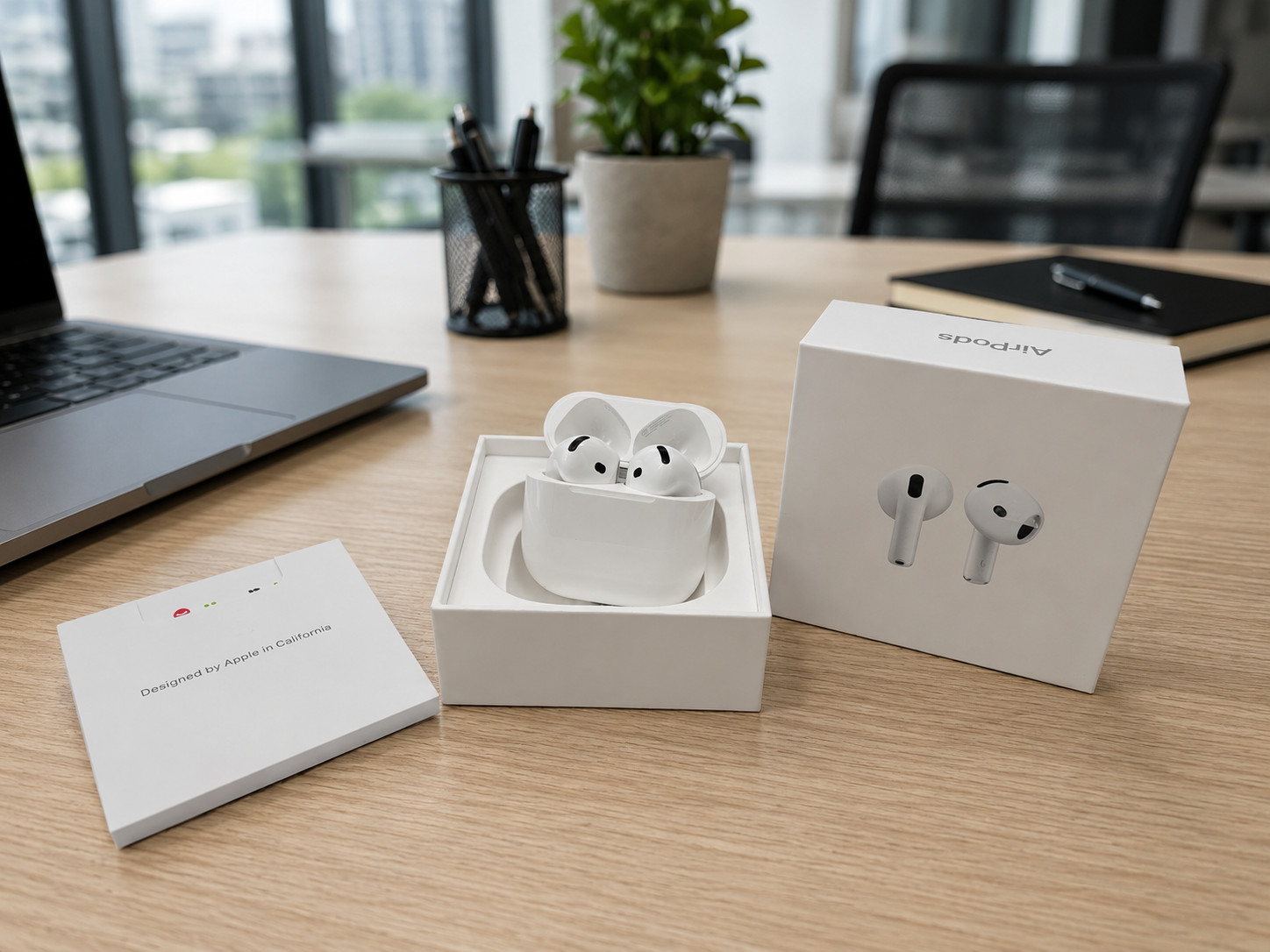 Apple AirPods 4 Wireless Earbuds, Bluetooth Headphones With USB-C Charging Case
