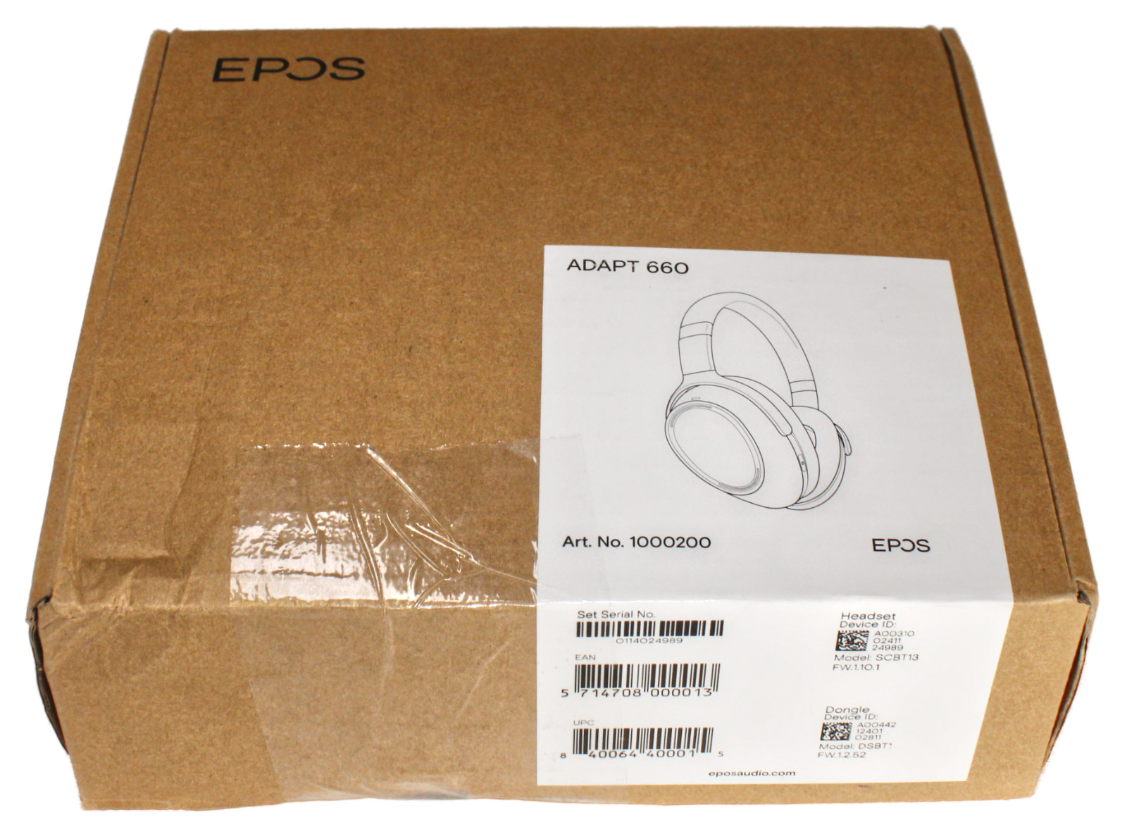 EPOS Adapt 660 1000200 | Over-ear Dual Connectivity Wireless Bluetooth Headset