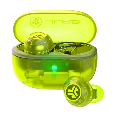 JLab Go Pop ANC Bluetooth 5.3 Wireless Earbuds Noise Cancelling IP55 Yellow