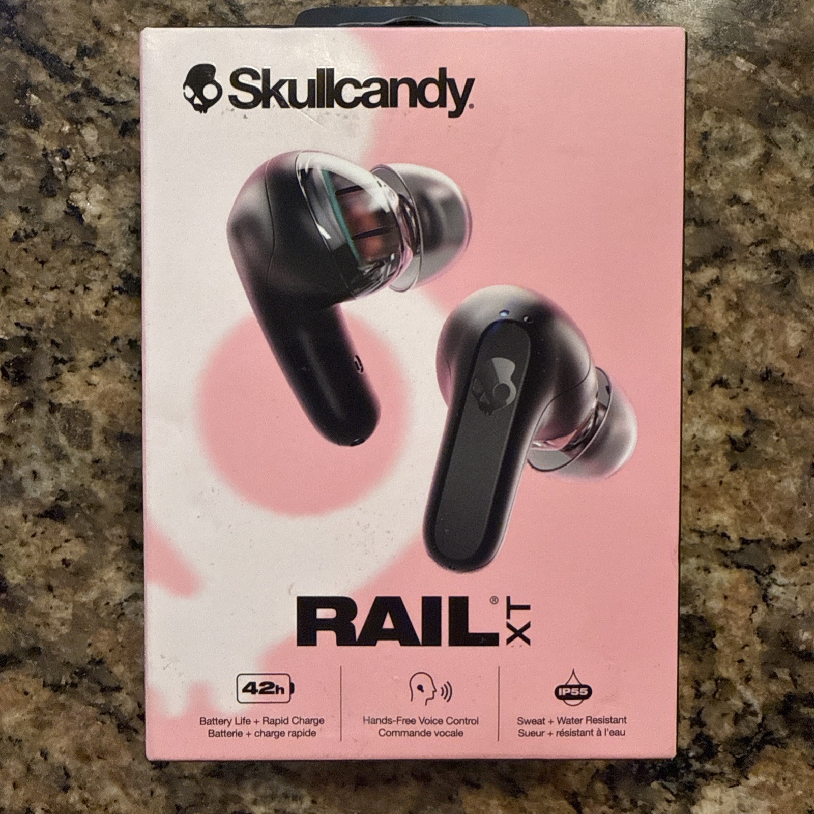 Skullcandy S2RLW Q786 Rail XT True Wireless Bluetooth in-ear Headphones 42 hr