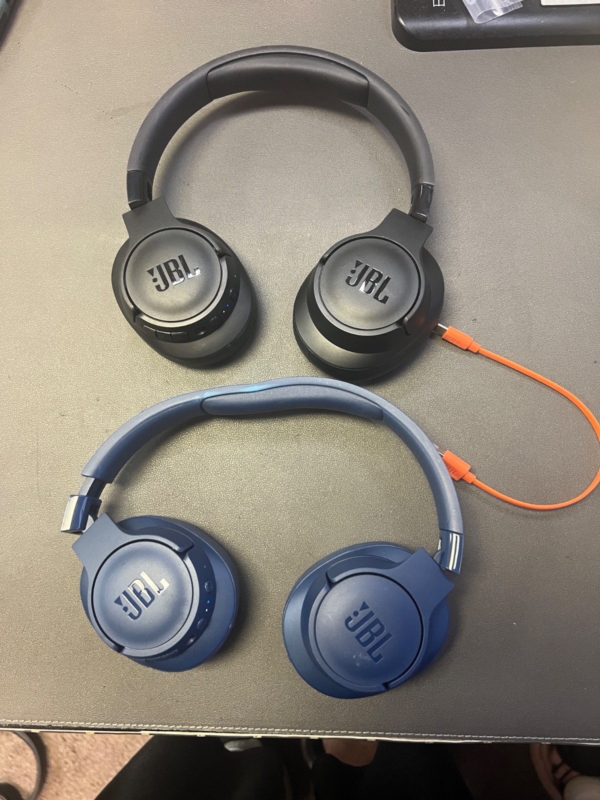 JBL Tune760NC LOT OF 2 -BLUE & BLACK Active NC Bluetooth Headphones