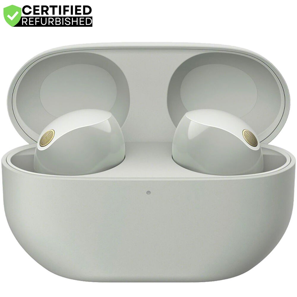 Sony Noise Canceling Truly Wireless Earbuds Silver with 2 Year Warranty