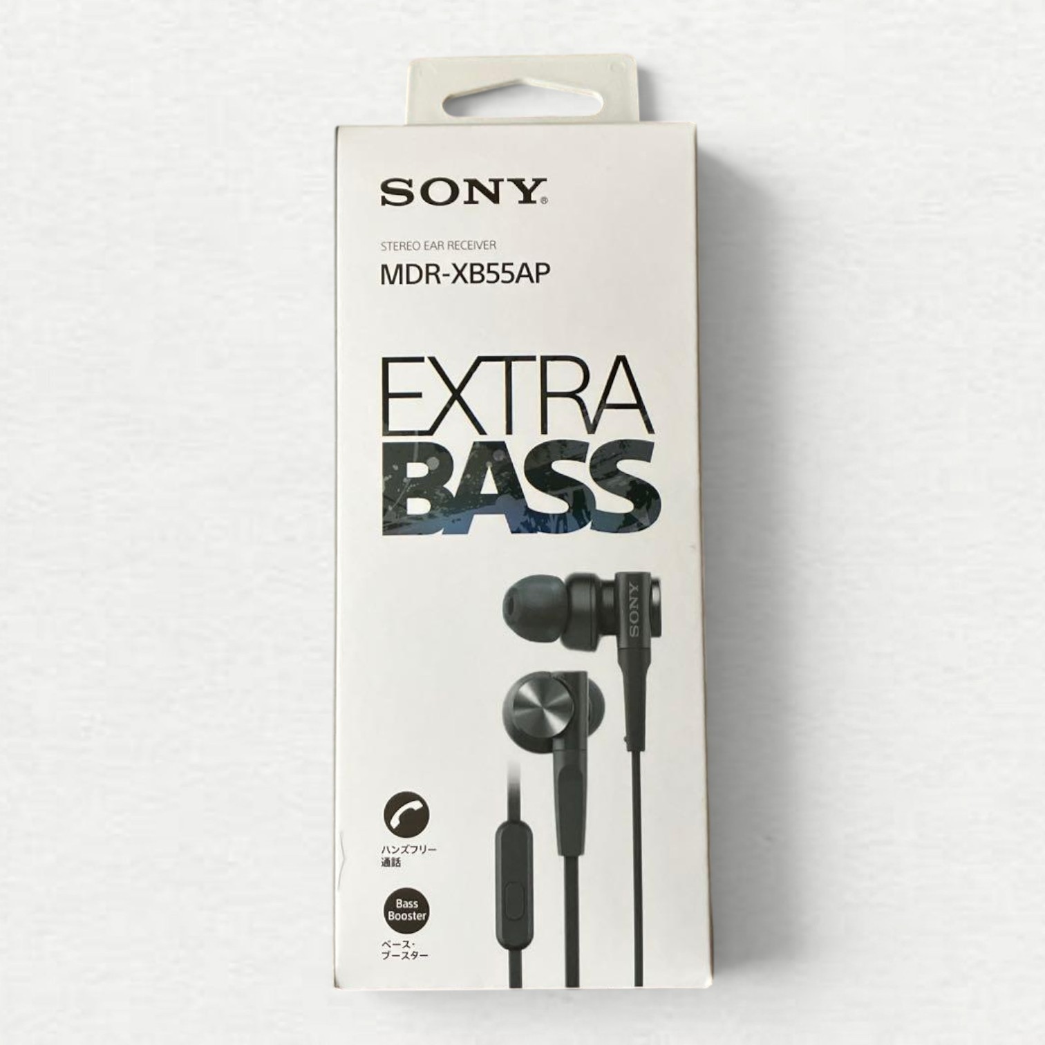 Sony MDR-XB55AP Extra Bass Wired In-Ear Earbuds Double Microphone Black