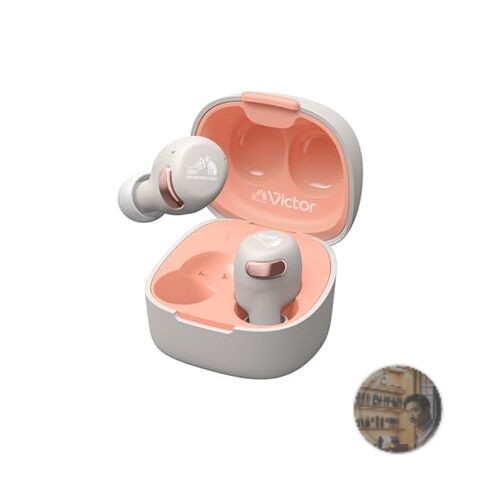 JVC Kenwood HA-A30T2-P Wireless Earbuds Bluetooth 5.3 Noise Cancelling Pink