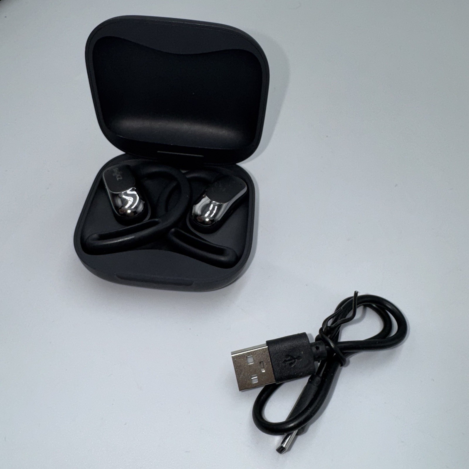 Shokz OpenFit Air T511 Open-Ear Bluetooth Earbuds Black Tested
