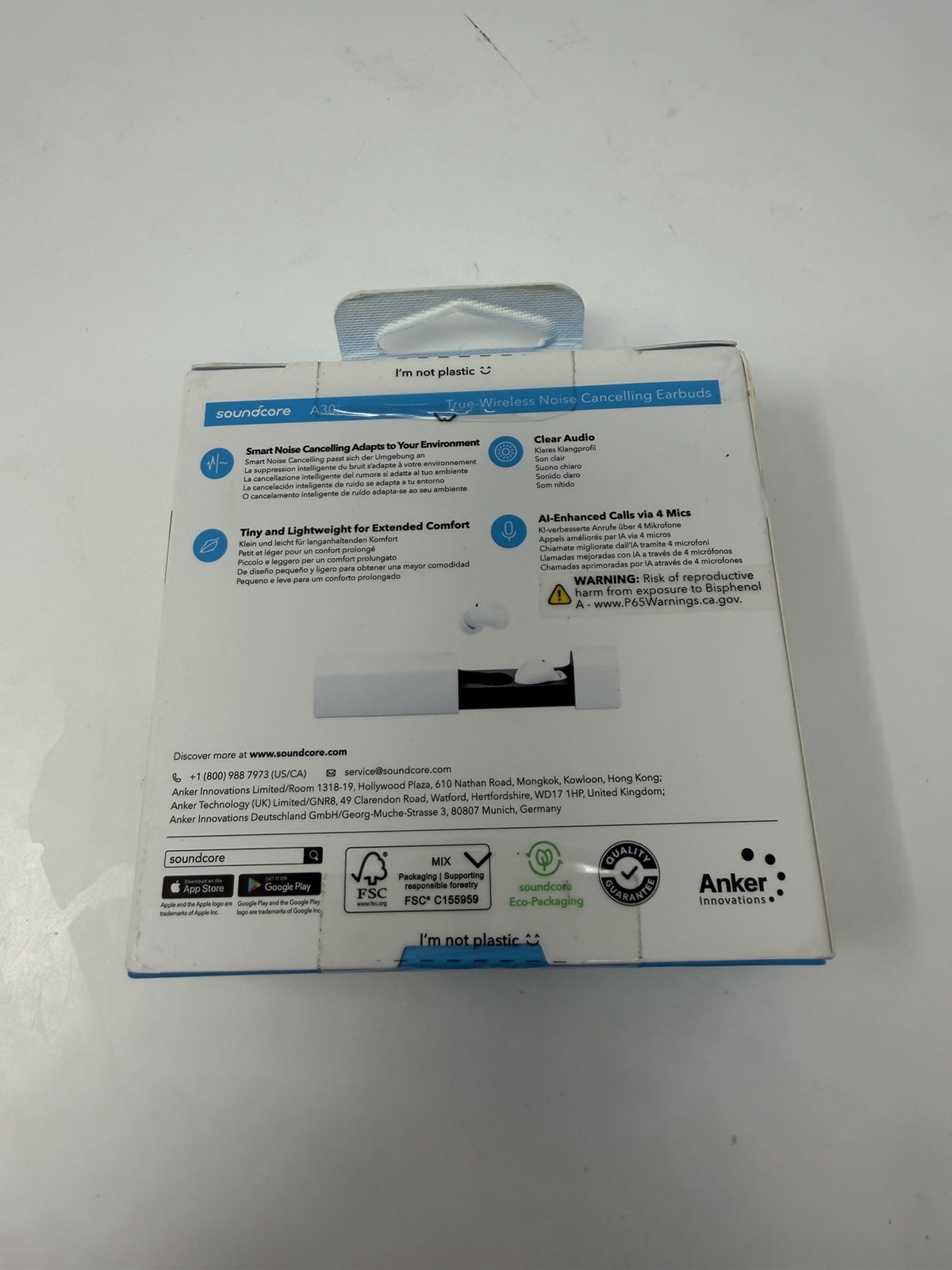 Soundcore A30i Smart Noise Cancelling Ear Buds-New