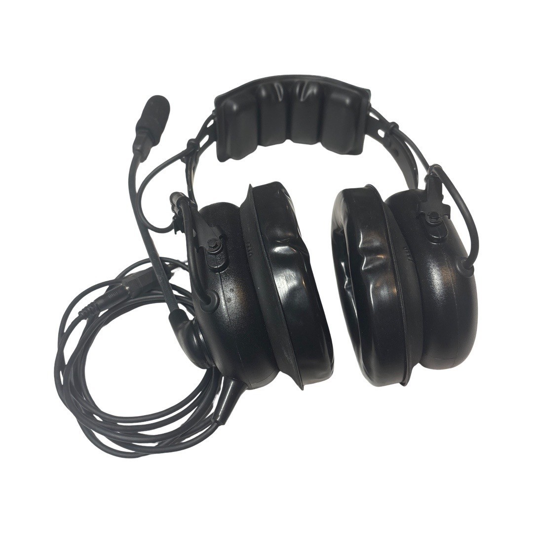 David Clark model 4202OG-01 Dual ear piece with audio microphone