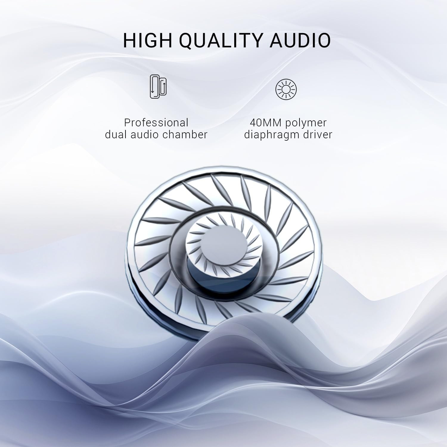 Focus A10 Wireless Noise Cancelling Headphones – 62H Playtime, Hi-Res Audio