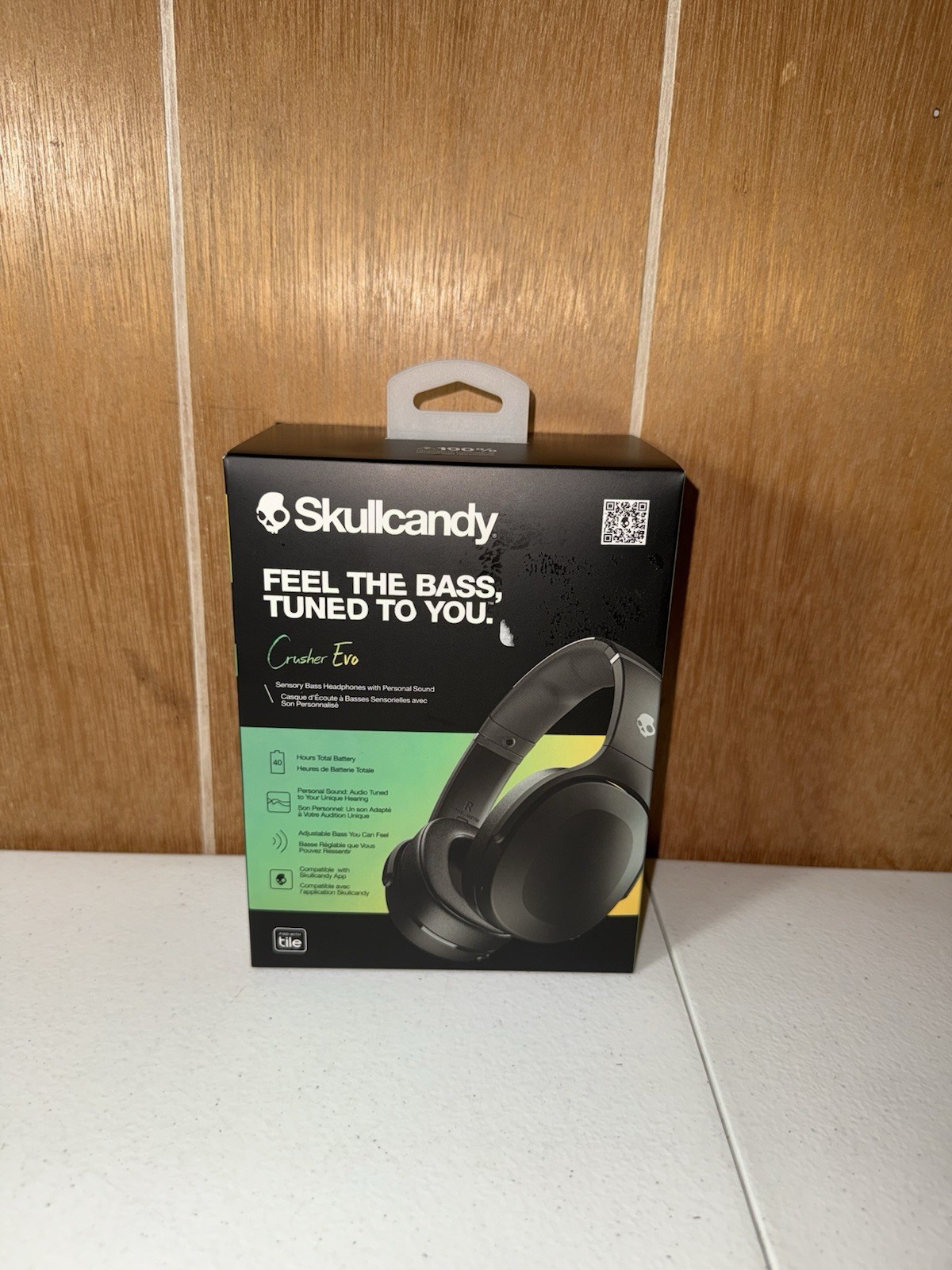 Skullcandy Crusher Evo Wireless Over-Ear Headphone -True Black w/ Xtra USB-C -#4