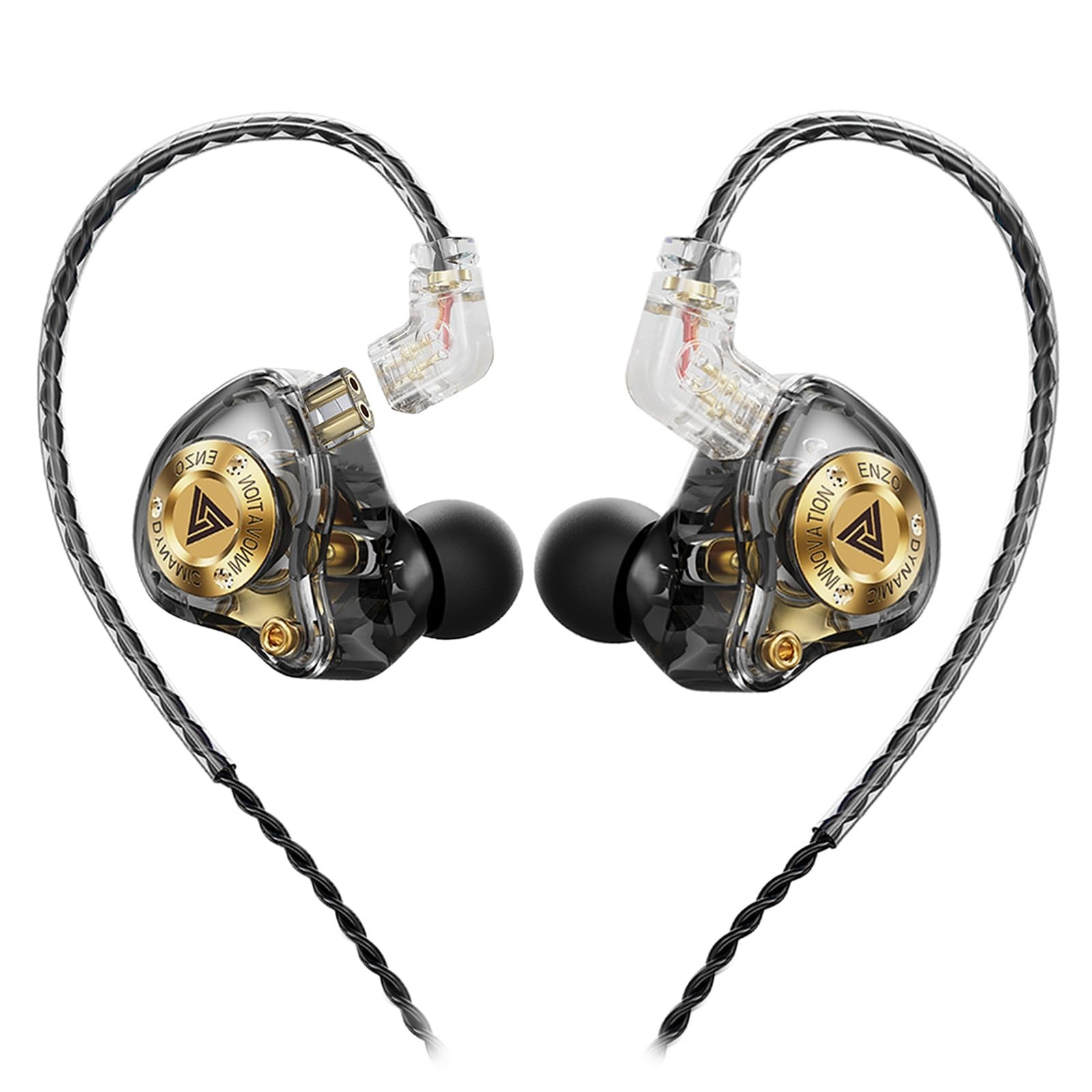 Wired Gaming Headphones, HiFi IEM Earbuds, 11mm Dynamic Driver, Bass Sound, Deta