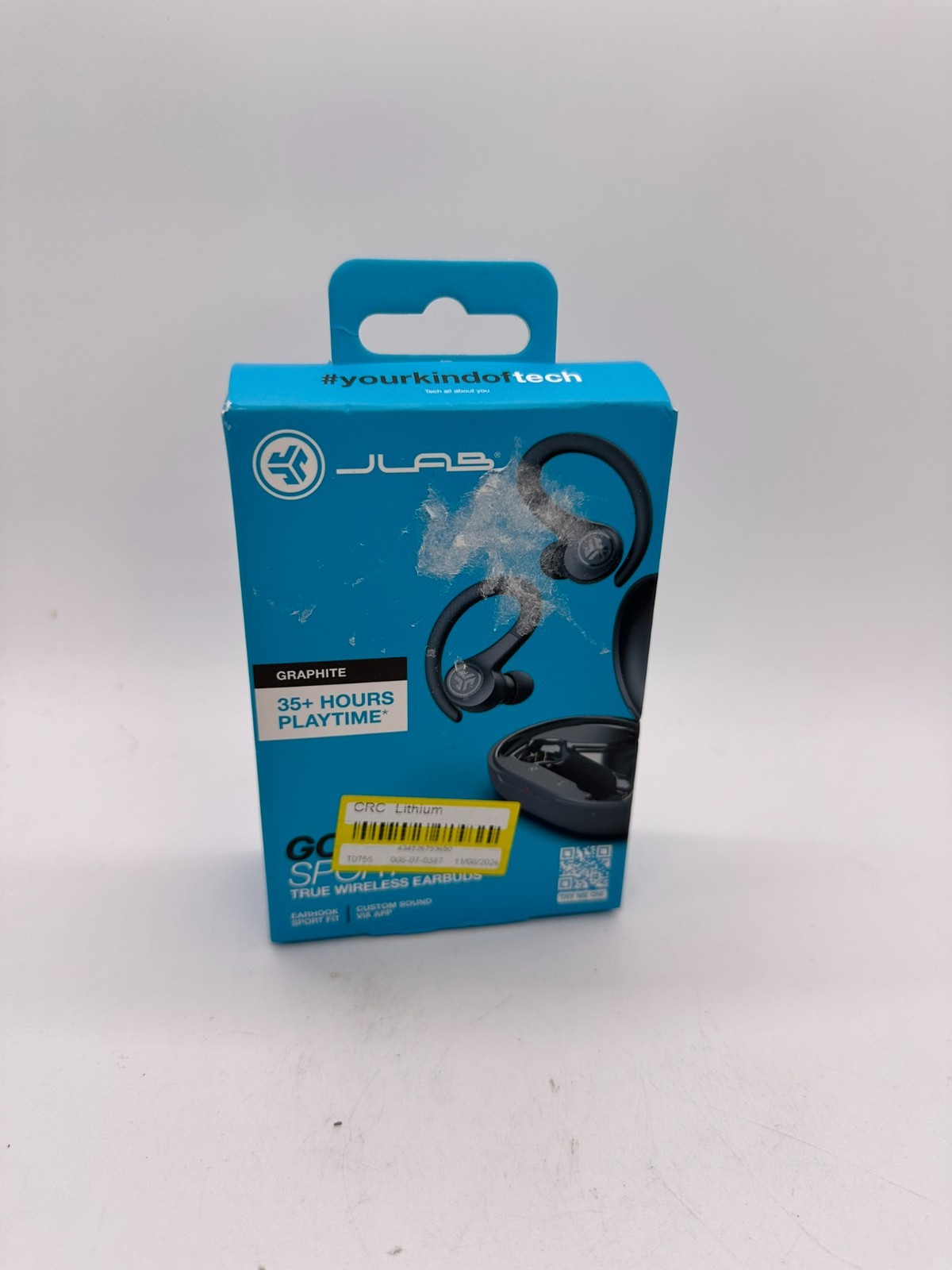 JLab Go Air Sport True Wireless Earbud – 35+ Hours Playtime USB C – Graphite