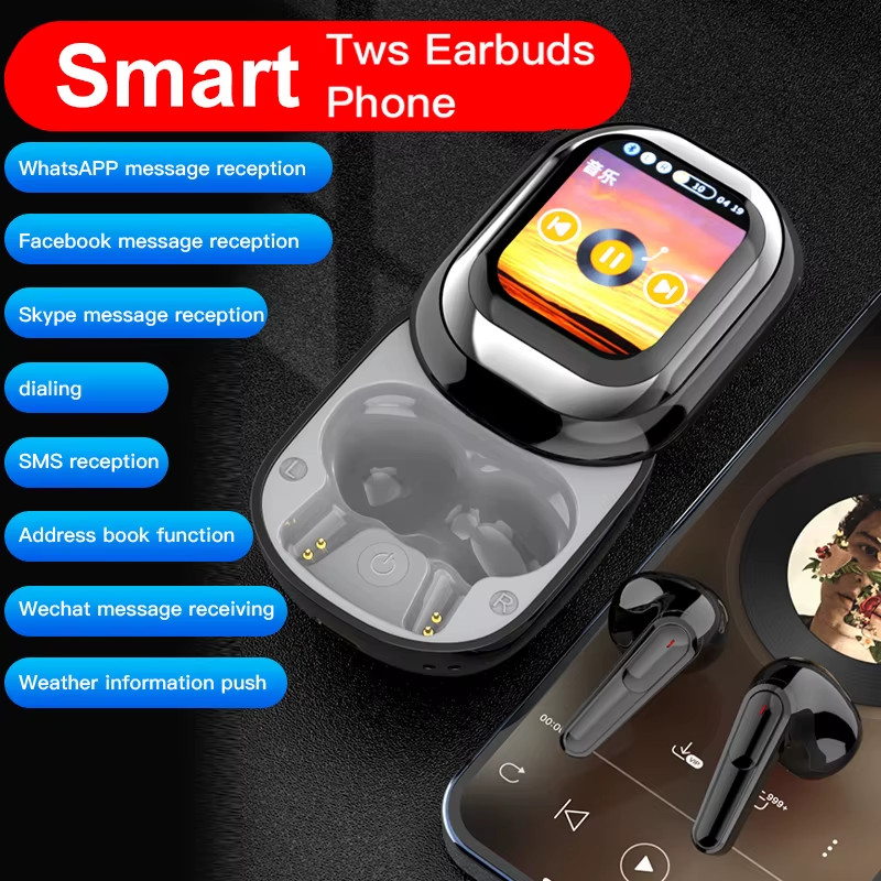 SE-ONE Smart Headphones LED FullColor Slide Touch Screen Support APP Information
