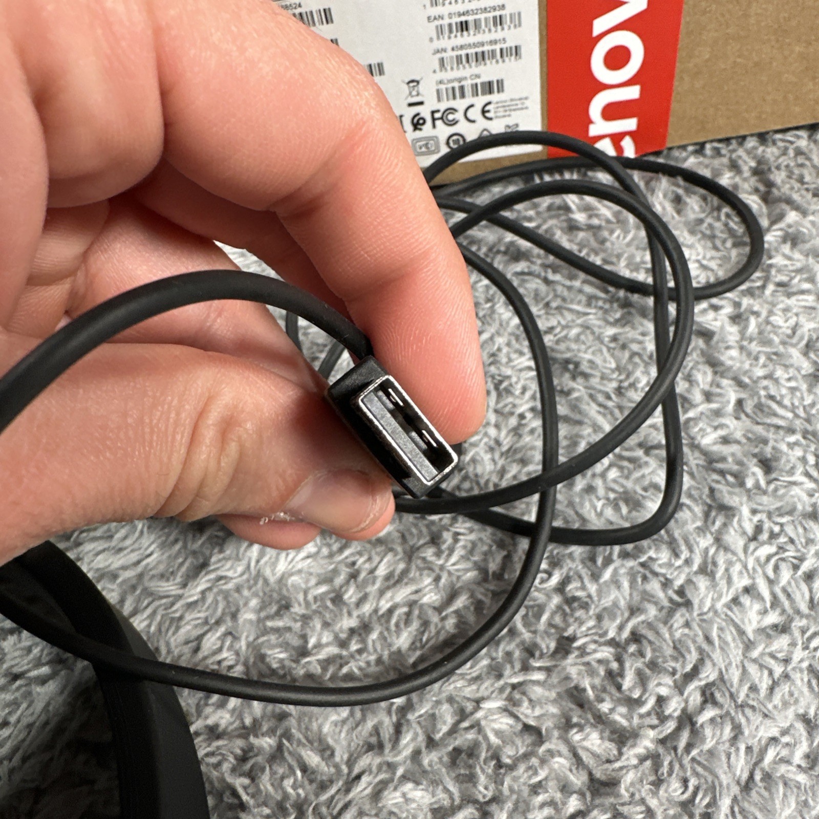 Lenovo 100 USB Headset Plug and Play with USB New Open Box Call Center Office