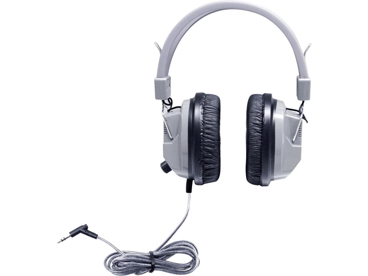 HamiltonBuhl SC-7V SchoolMate Deluxe Stereo Headphone with 3.5mm Plug & Volume C