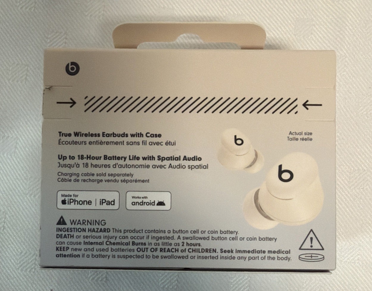Beats Solo Buds True Wireless Bluetooth Earbuds – Ivory – NEW Sealed