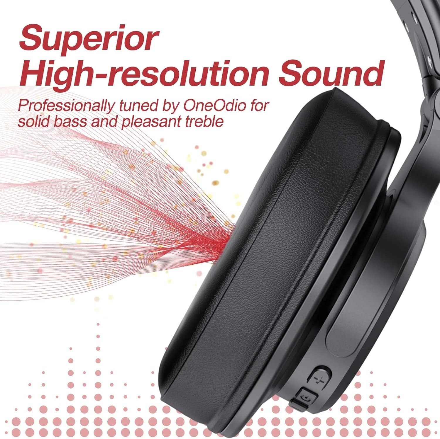 OneOdio A70 Wireless Bluetooth 5.2/Over-Ear Headphones/Hi-Res Stereo/72HPlaytime