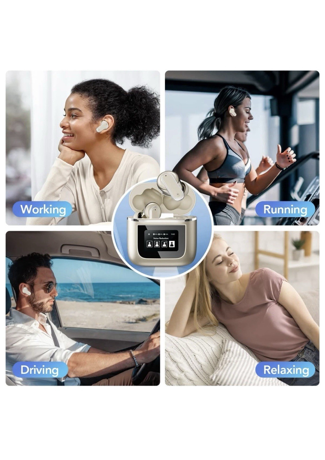 Earbuds Touch Screen TWS , iPhone And Android TWS, Wireless and Type-C