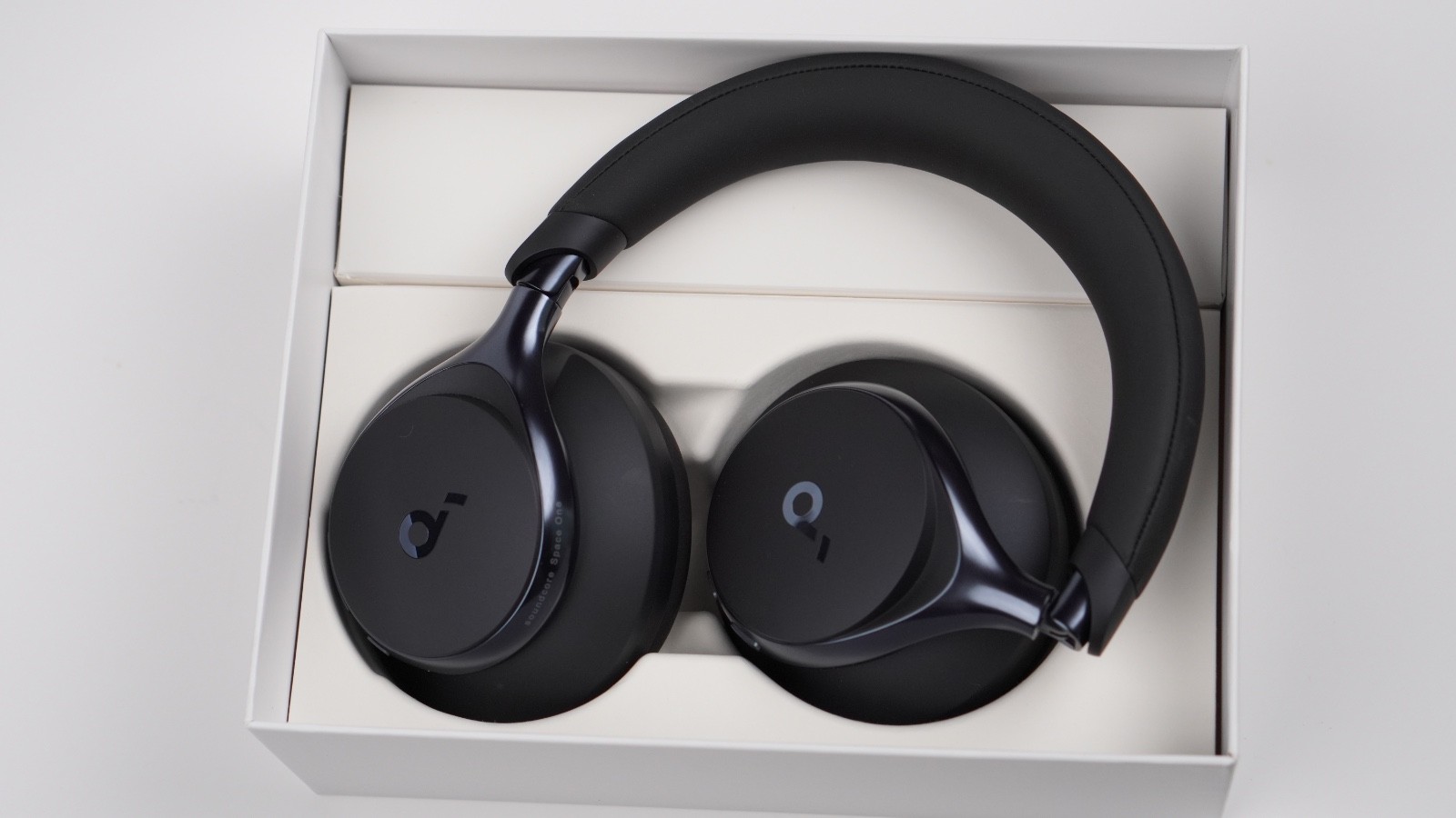 Soundcore Space One Wireless Noise Cancelling Bluetooth Headphones BL open box