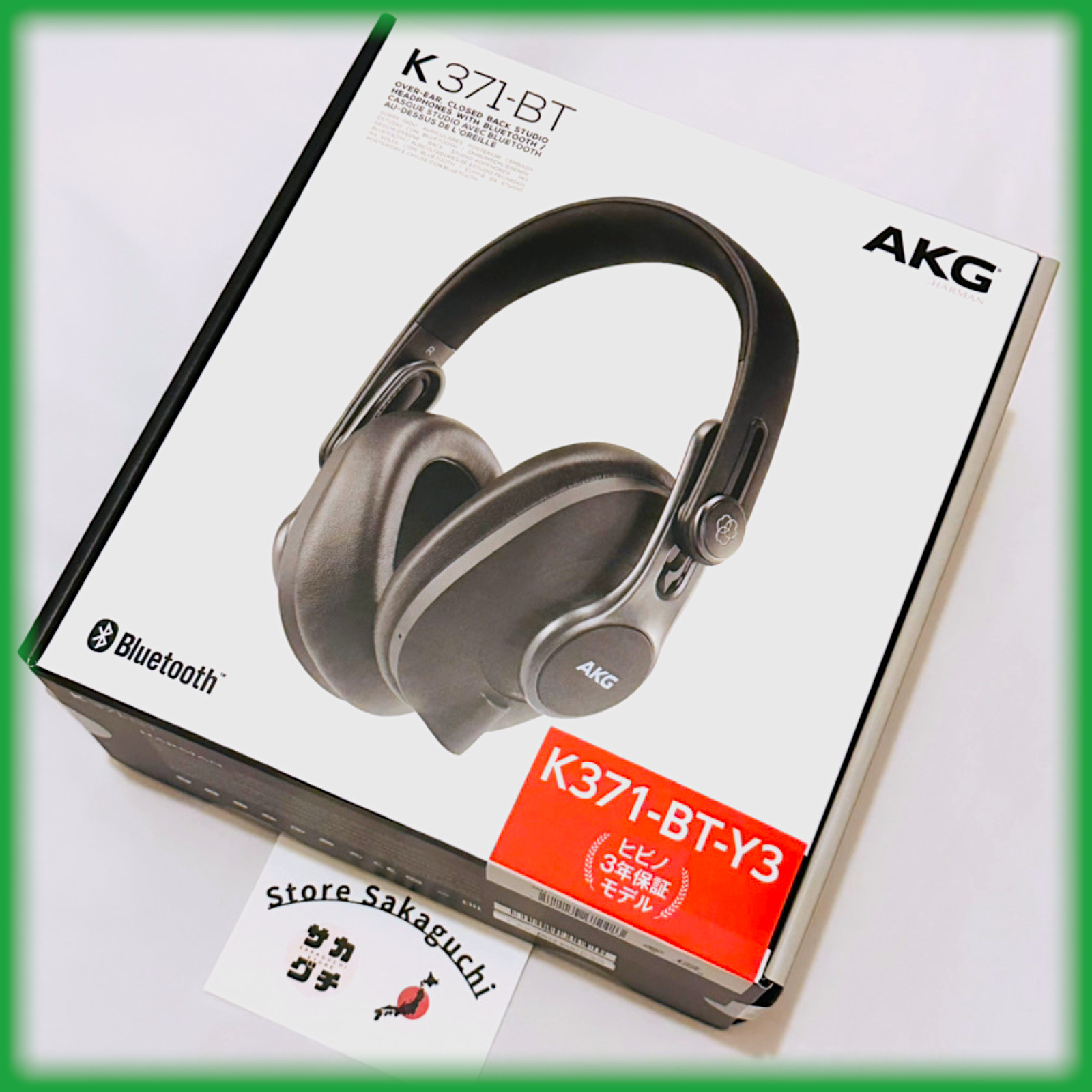 AKG K371-BT Wireless & Wired Closed-Back Studio Headphones Bluetooth 5Hz–40kHz