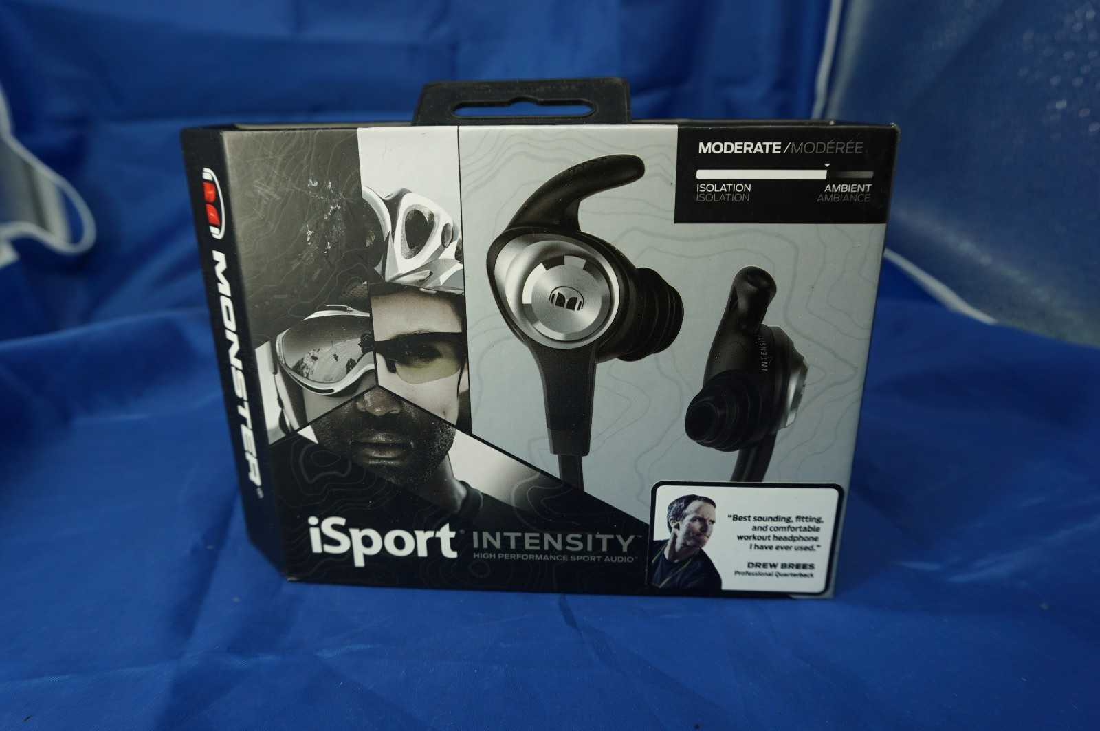 Monster iSport Intensity Wired In-Ear Headphones Sport Audio Black New