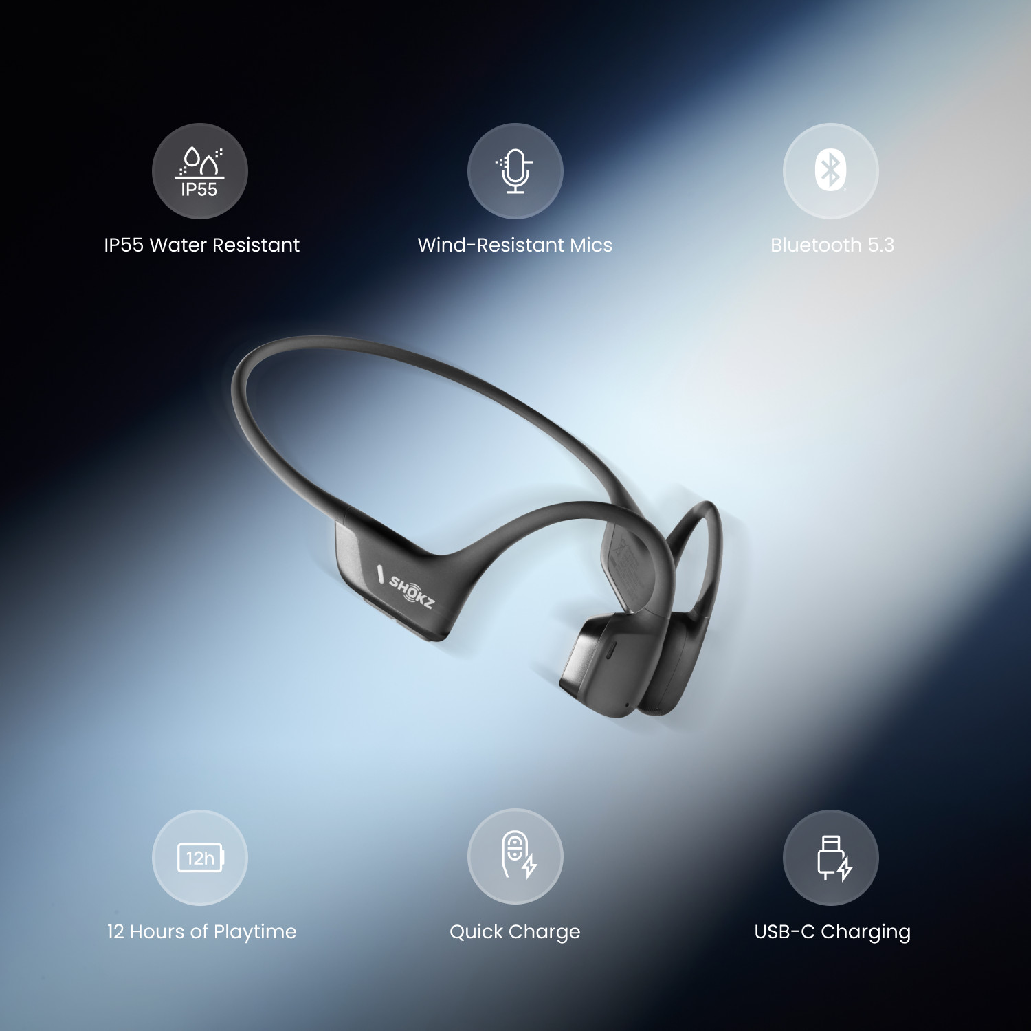 Shokz OpenRun Pro2 Mini Conduction Sports Headphones – Black