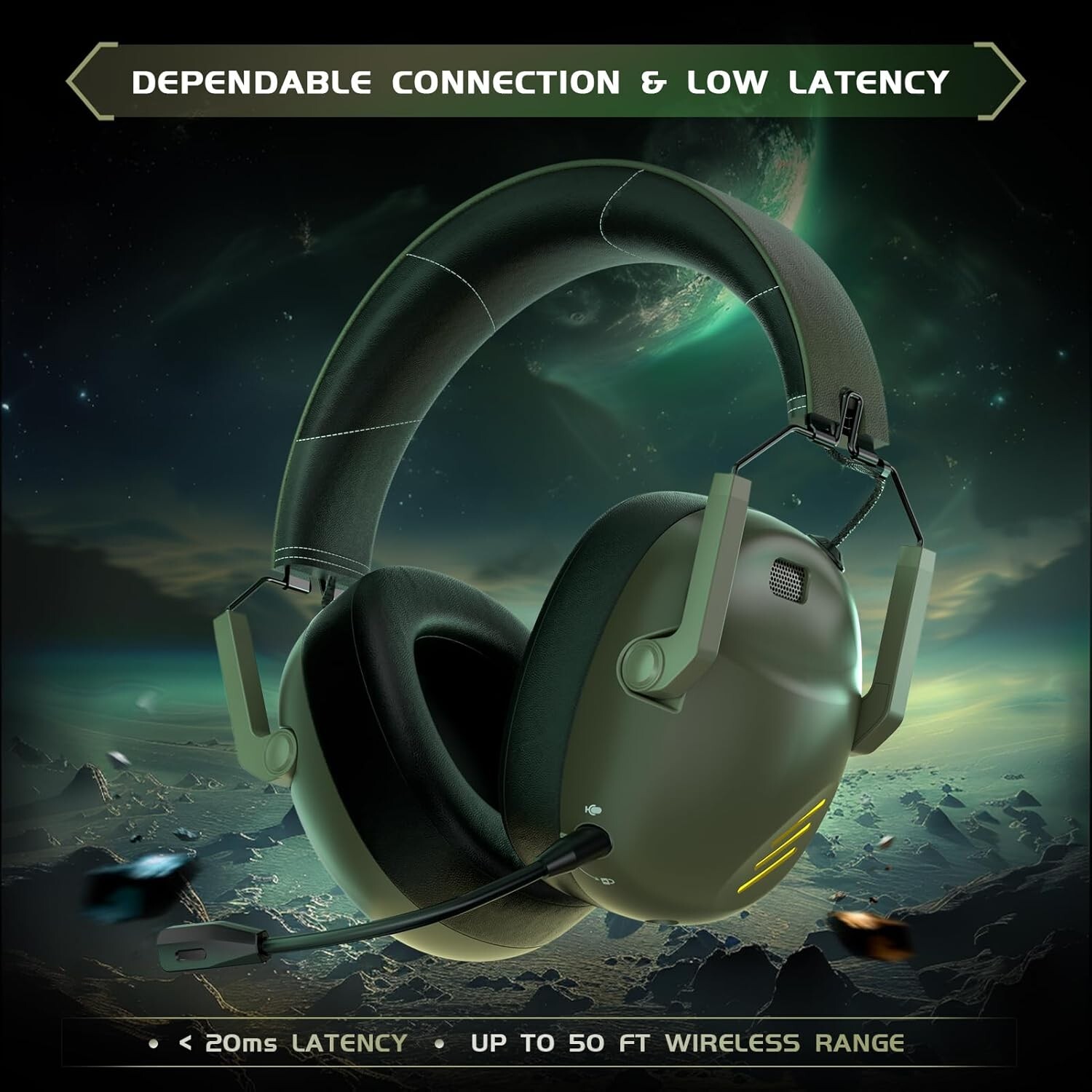 Auriculares inalámbricos para juegos con diseño plegable y con diadema US NUEVO