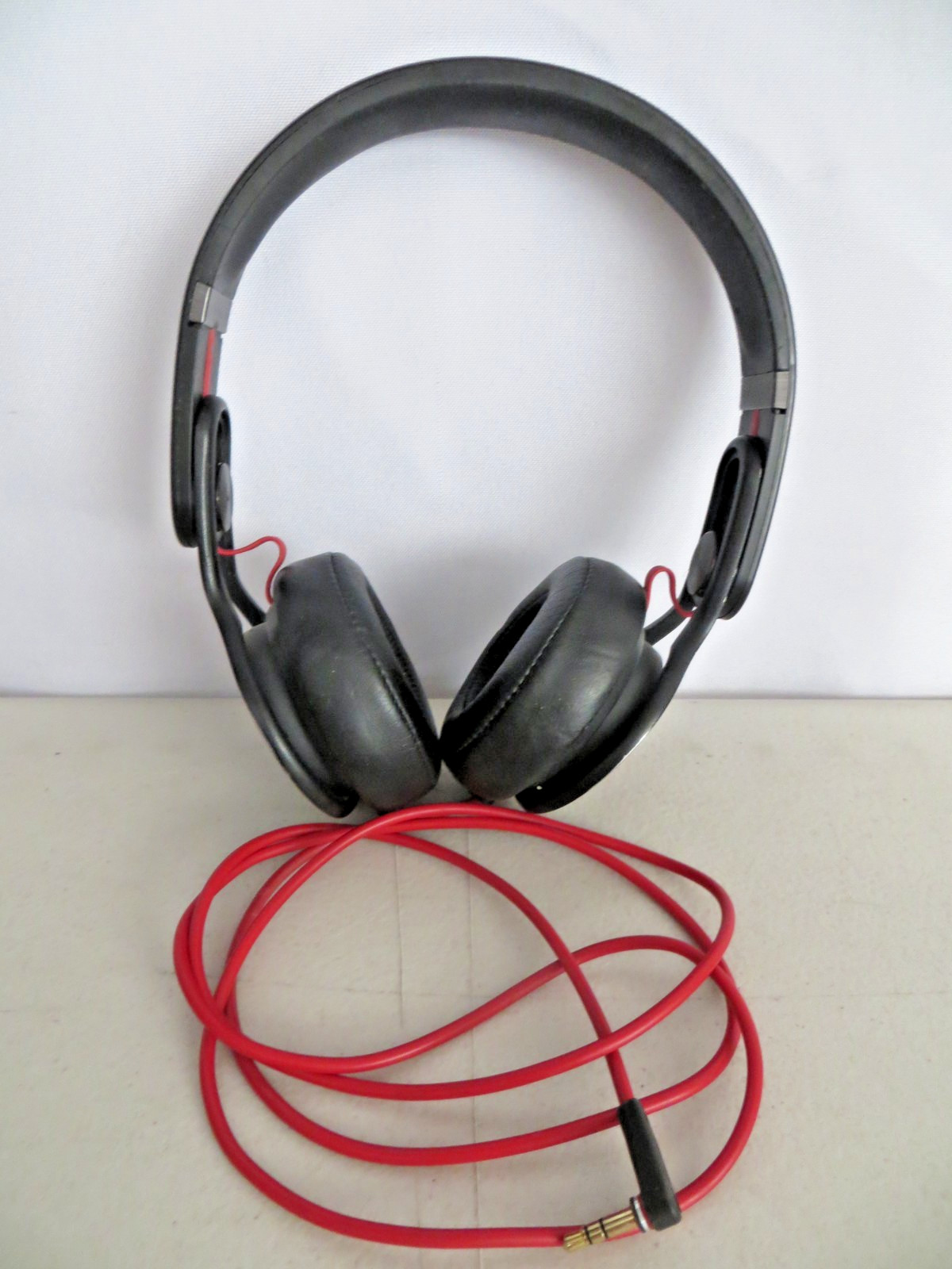 Beats by Dr. Dre Mixr On-Ear Wired Headphones 3.5mm Black/Red Controls TESTED