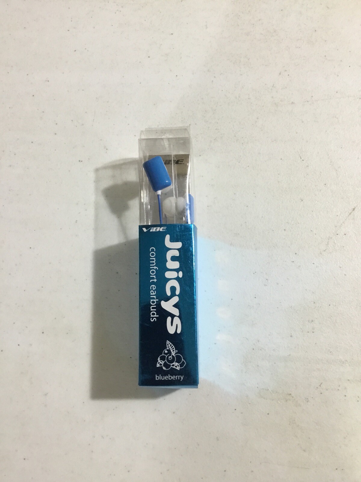 Blue Juicys Vibe Comfort Earbuds Cherry Stereo Wired Headphones NEW