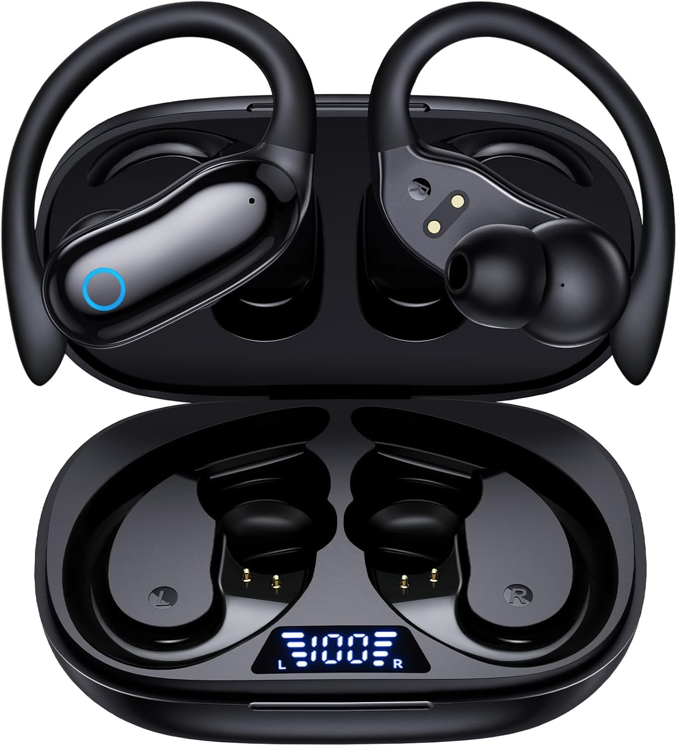 Active Noise Cancelling Ear Buds Wireless Earbuds 96Hrs Playback Bluetooth Headp