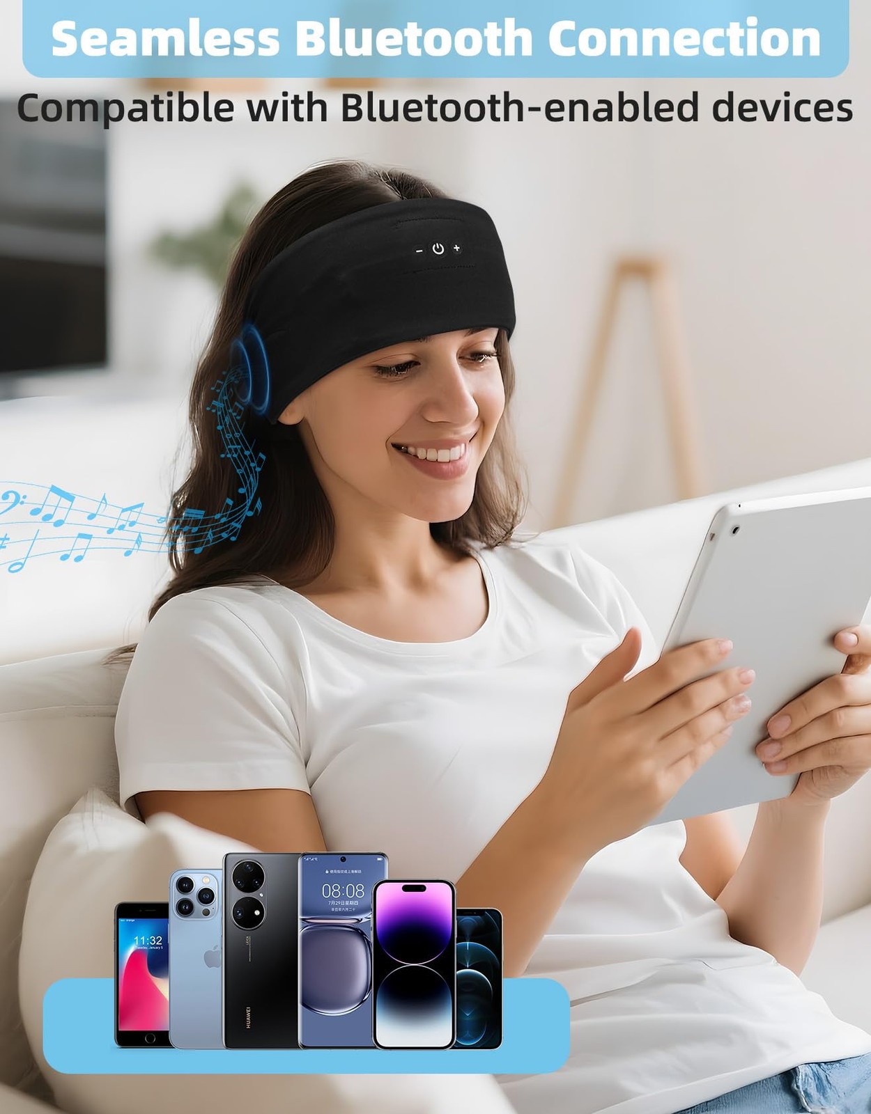 Mixiba Sleeping Headphones, Headband Headphones with HD Stereo Speakers