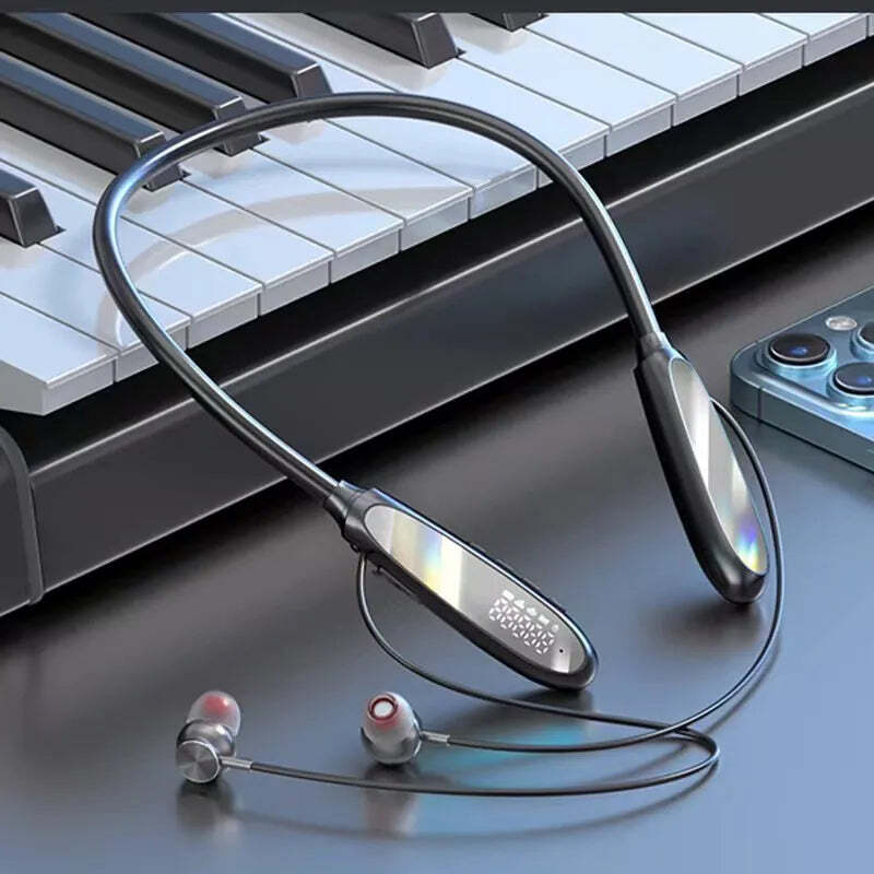 NEW 250Hour Playback Wireless Bluetooth Earphones Magnetic Sports Running