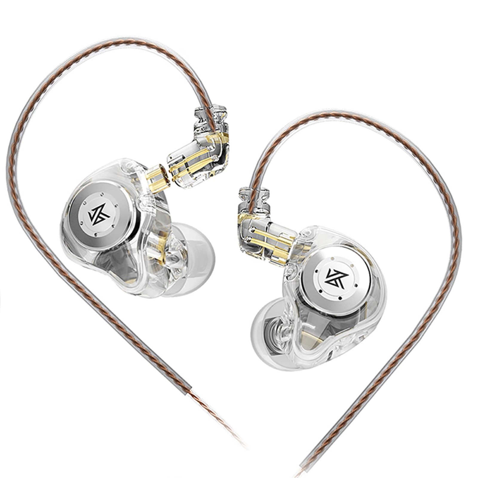 KZ EDX Pro in Ear Monitor Headphones IEM Earphones Dual DD no Mic, White