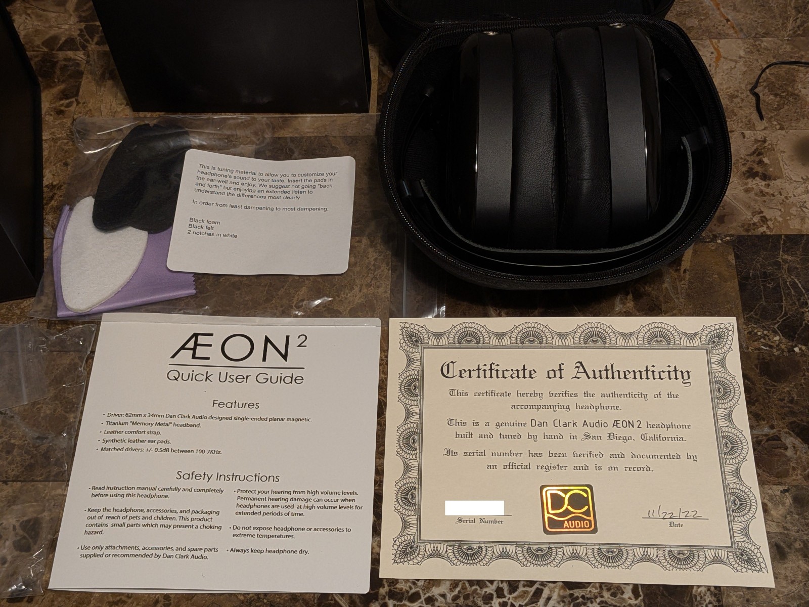 Dan Clark Audio AEON 2 Noire Closed Back Headphone