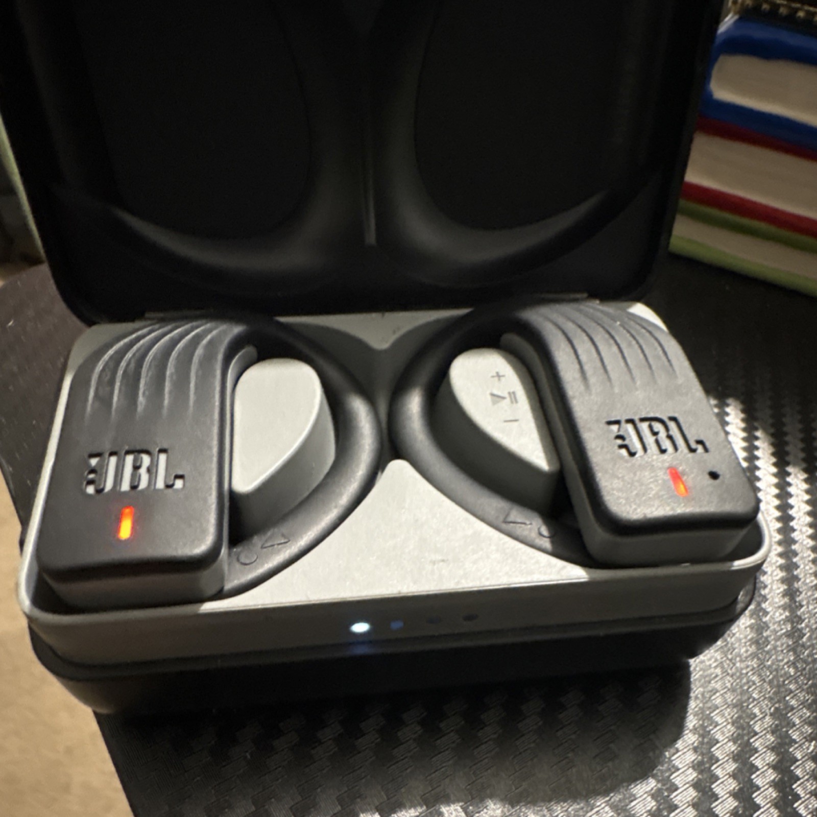 JBL Wireless Bluetooth In-Ear Earbuds Double Black with Charging Case