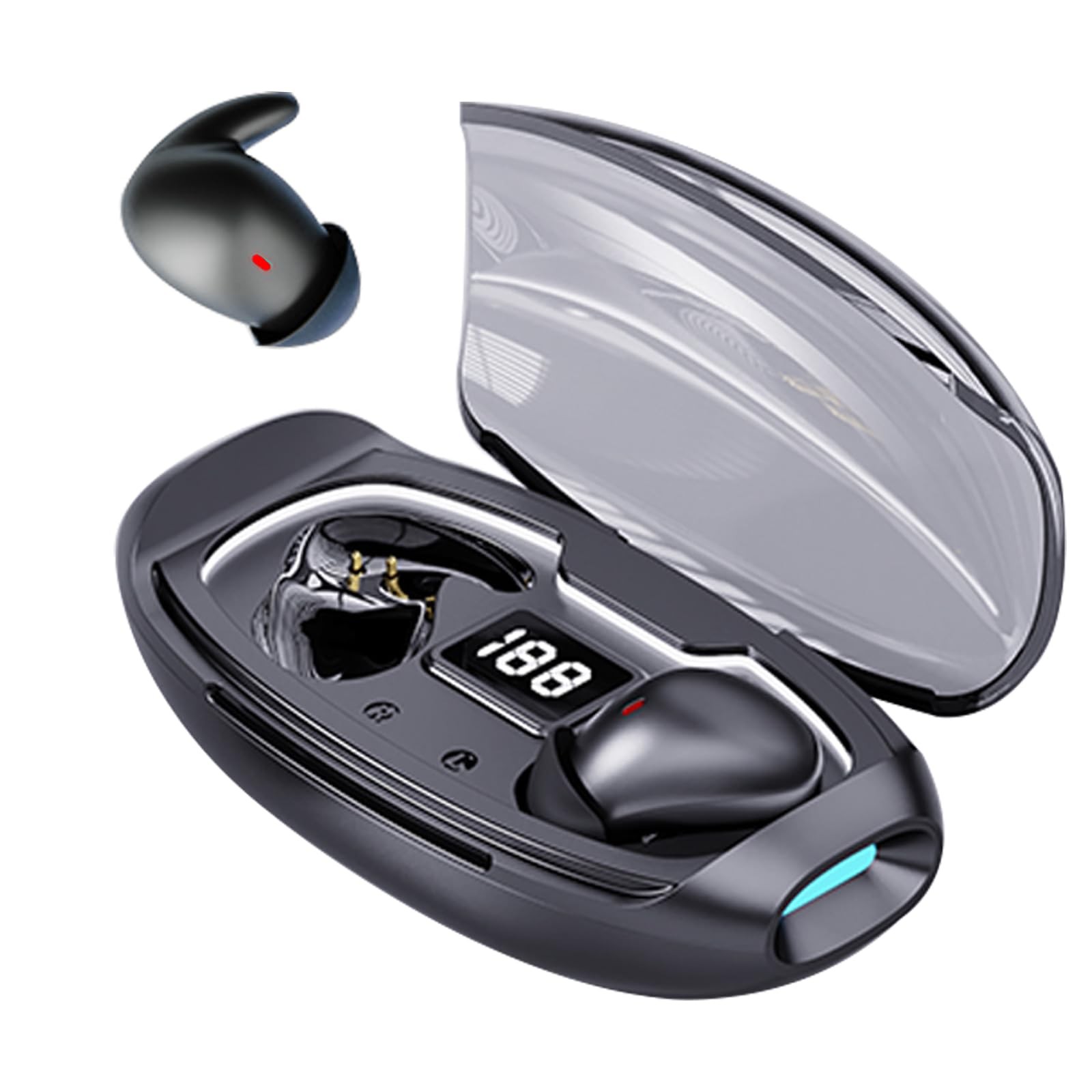 ANC Noise Cancelling Sleep Earbuds Ear Buds Sleeping Earphones Black