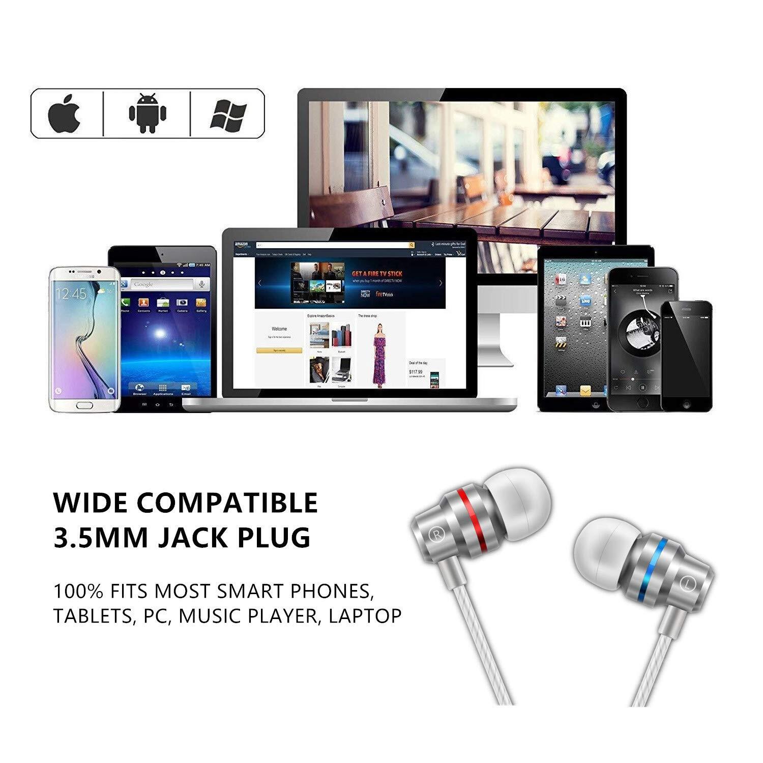 HIFI Bass Stereo Wired Earbuds Headset In-Ear Earphone Headphone 3.5mm USB-C Lot
