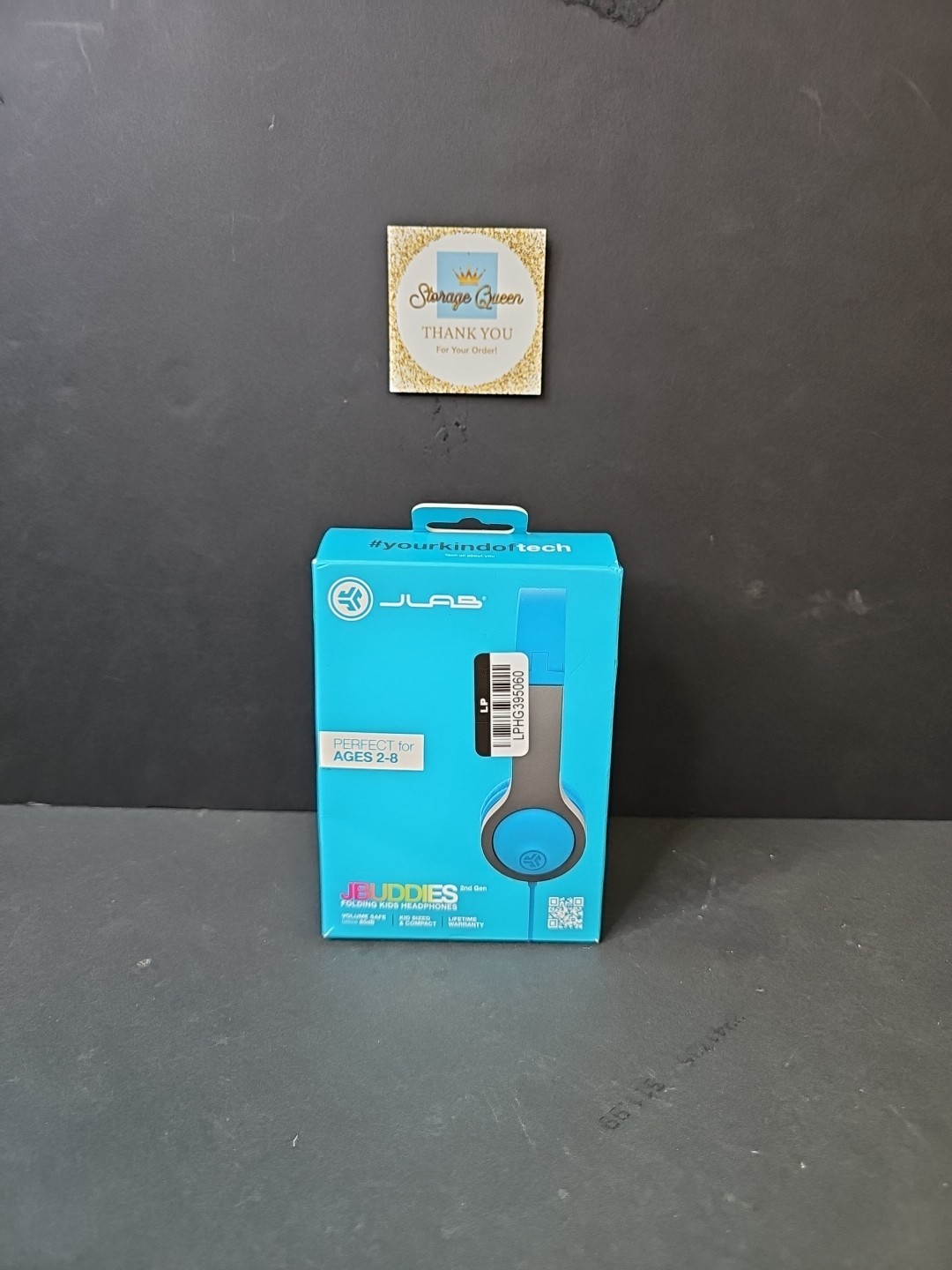 JLab JBuddies Folding Gen 2 Kids Headphones – Blue/Gray