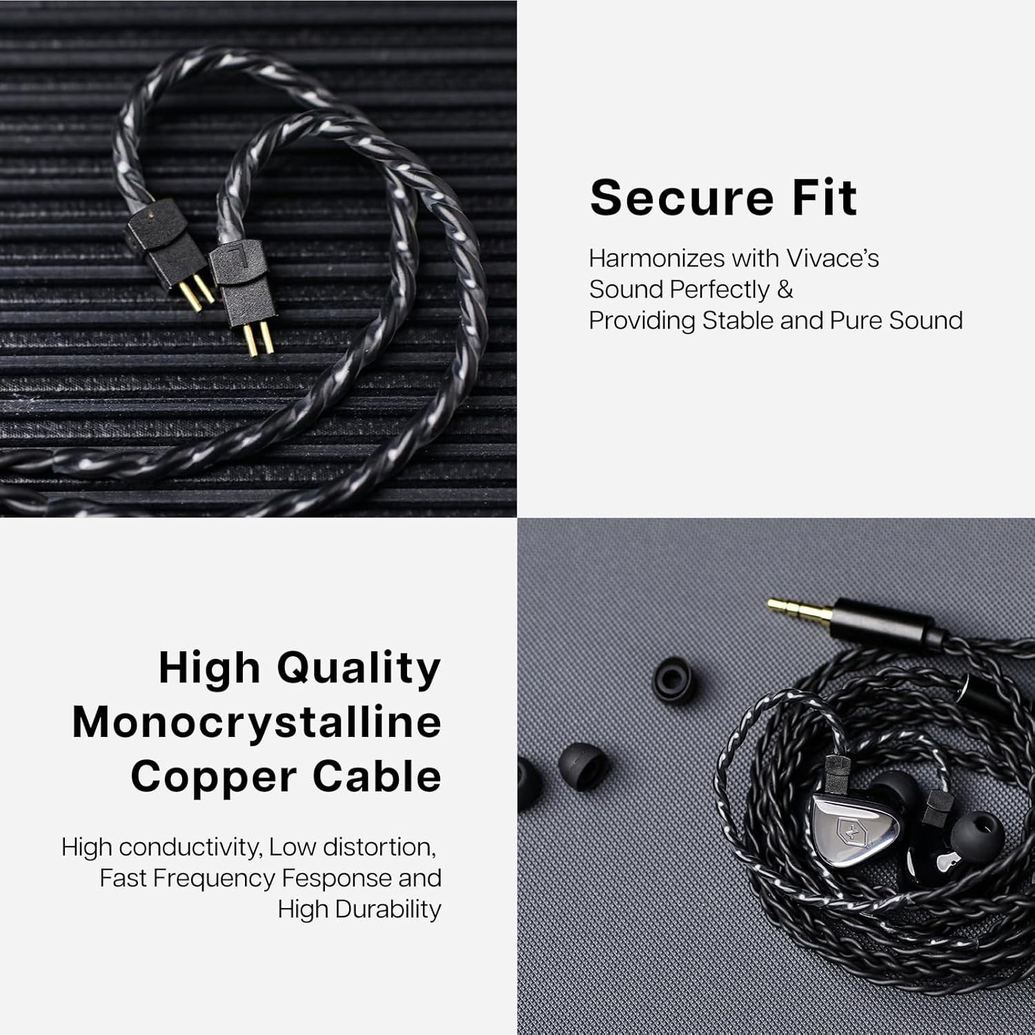 Linsoul Tripowin x 0DiBi: Vivace in Ear Monitor, 10mm Titanium Diaphragm Dynamic