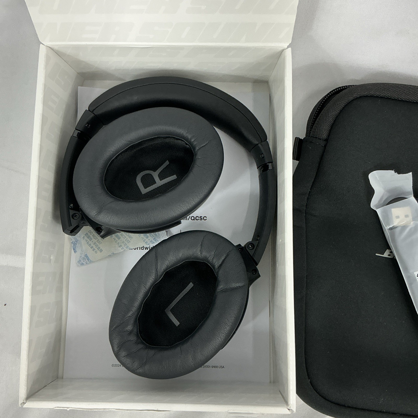 Bose Quietcomfort SC Headphones Noise Cancelling Bluetooth Built In Microphone