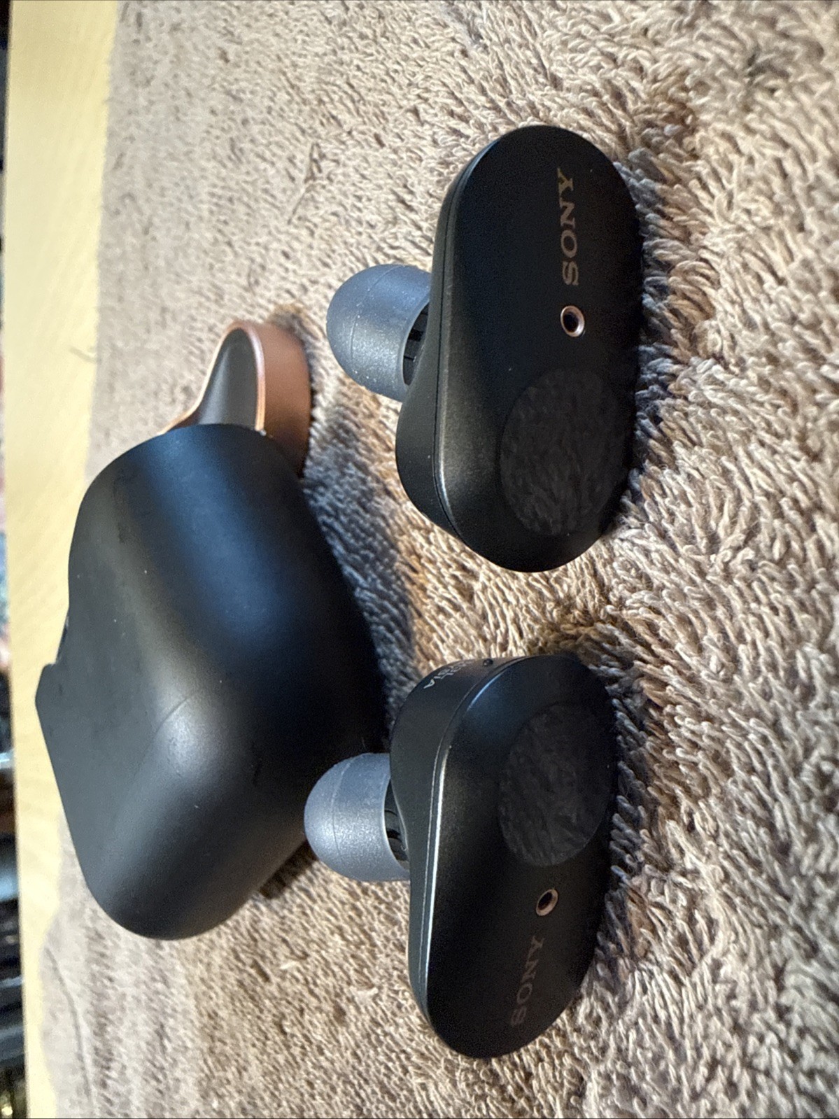 Sony WF-1000XM3 Wireless Active Noise Canceling Earbuds Bkl/Bronze-TESTED&WORKS