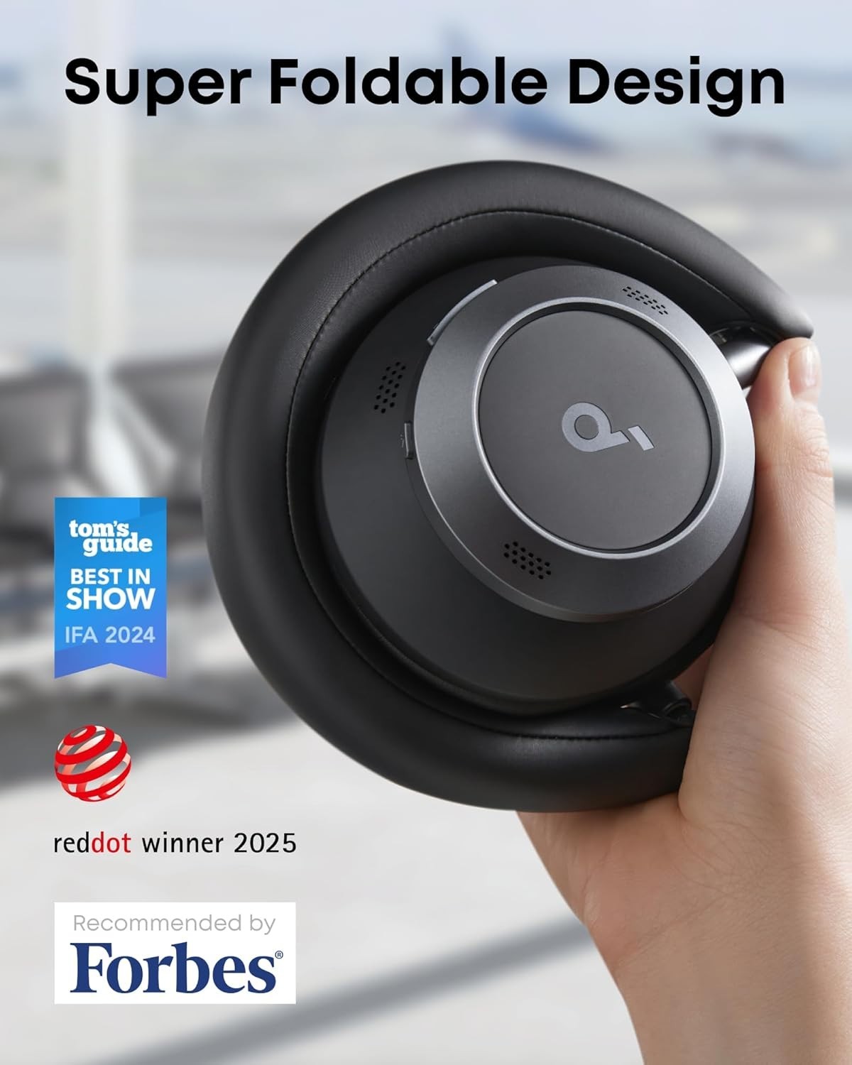 Space One Pro Wireless ANC Headphones – 60H Hi-Res Sound & Ultra-Fast Charging