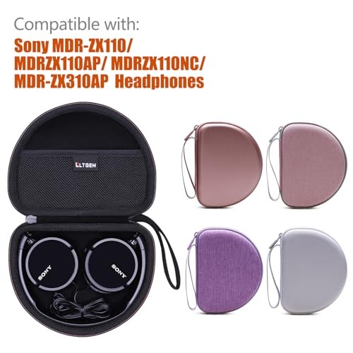 LTGEM Case Compatible with Sony MDR-ZX110 / MDRZX110AP / MDRZX110NC / MDR White