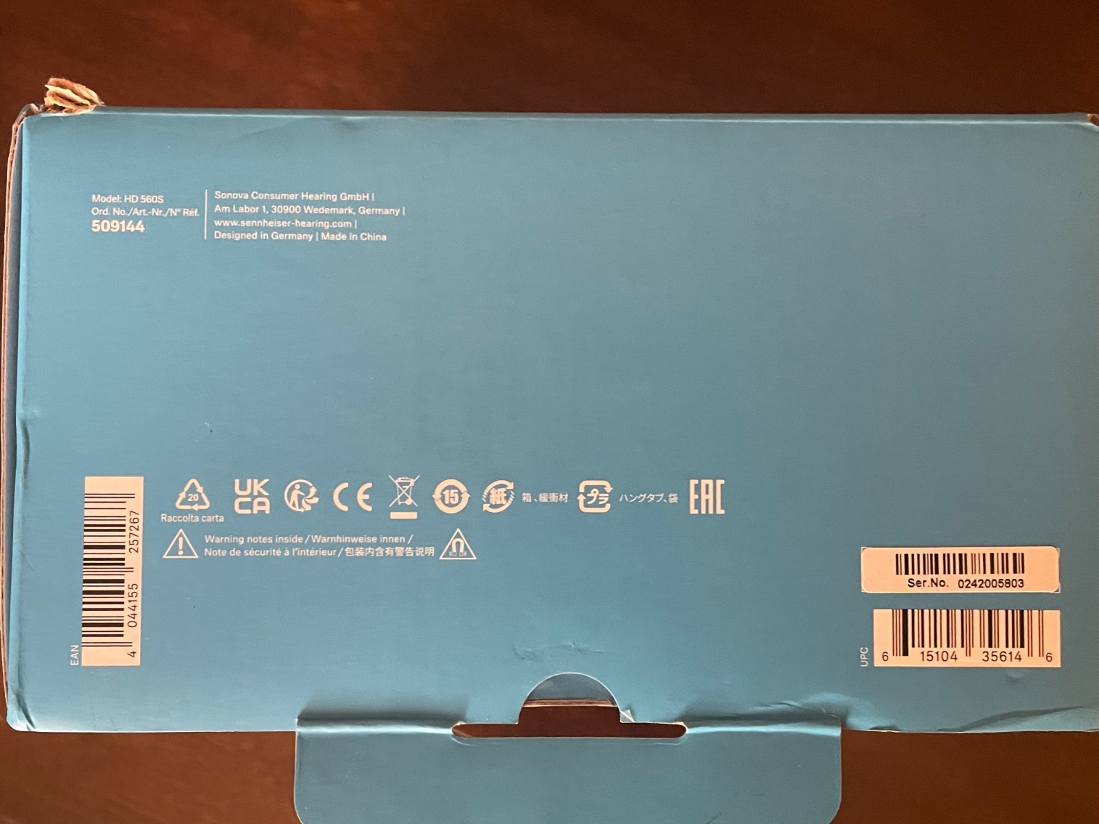 Sennheiser HD 560S Over-the-Ear Wired Headphones – Black *OPEN BOX-UNUSED*