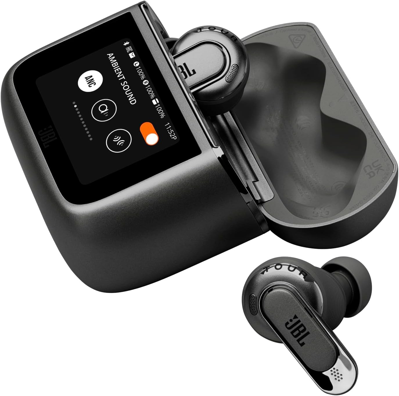 JBL JBLTOURPRO3BLKAM-Z Tour Pro 3 Noise Cancelling Earbuds, Black – Refurbished