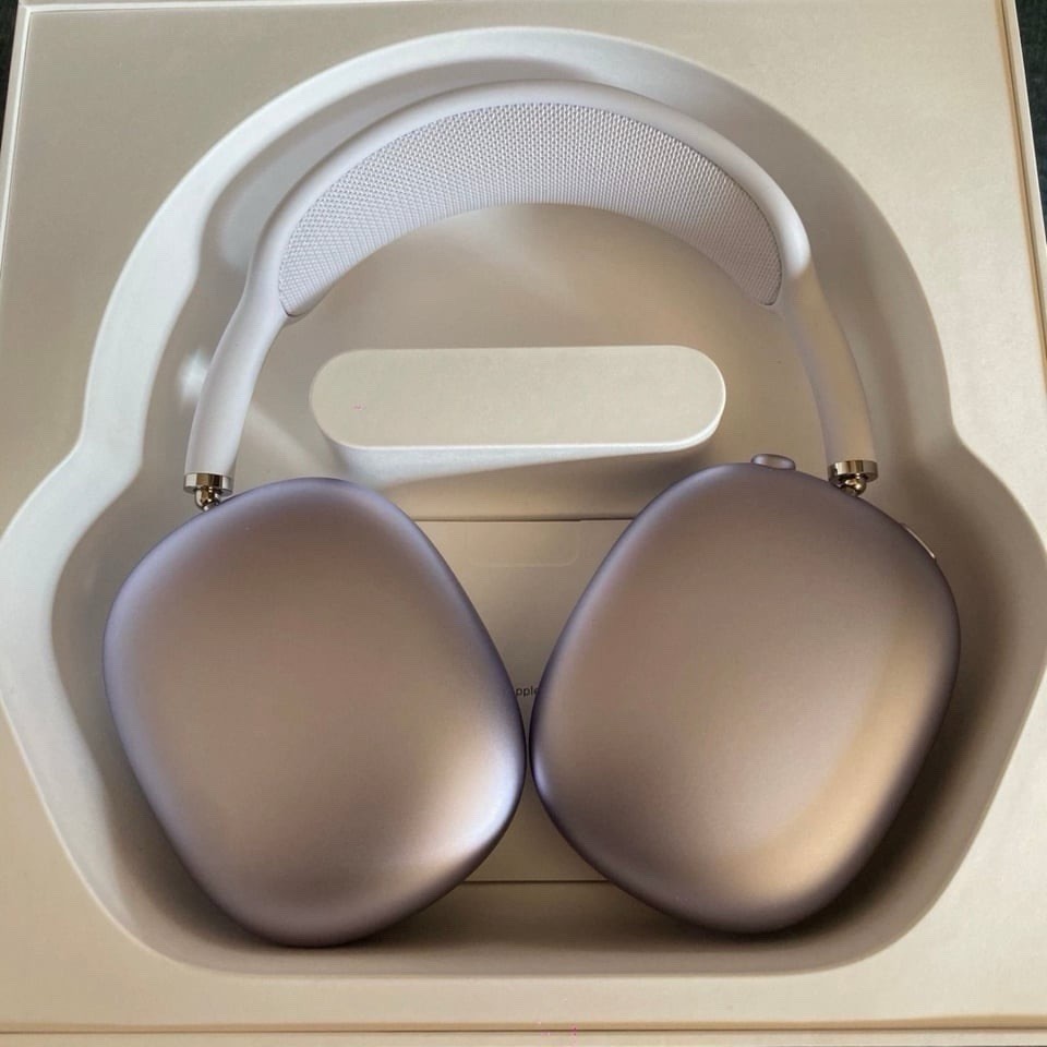 Apple AirPods Max Purple/White Wireless Over-Ear Bluetooth Headphones Case