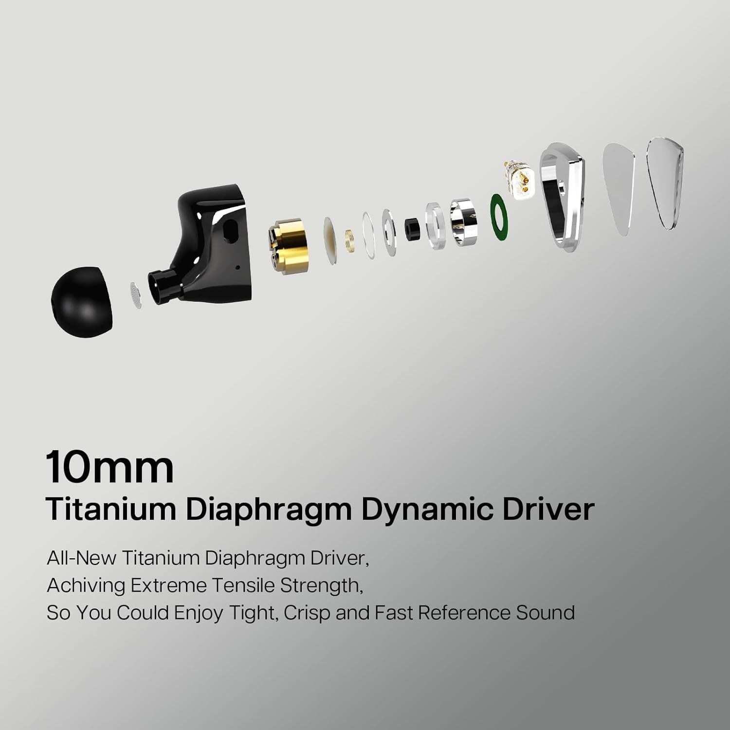 Linsoul Tripowin x 0DiBi: Vivace in Ear Monitor, 10mm Titanium Diaphragm Dynamic