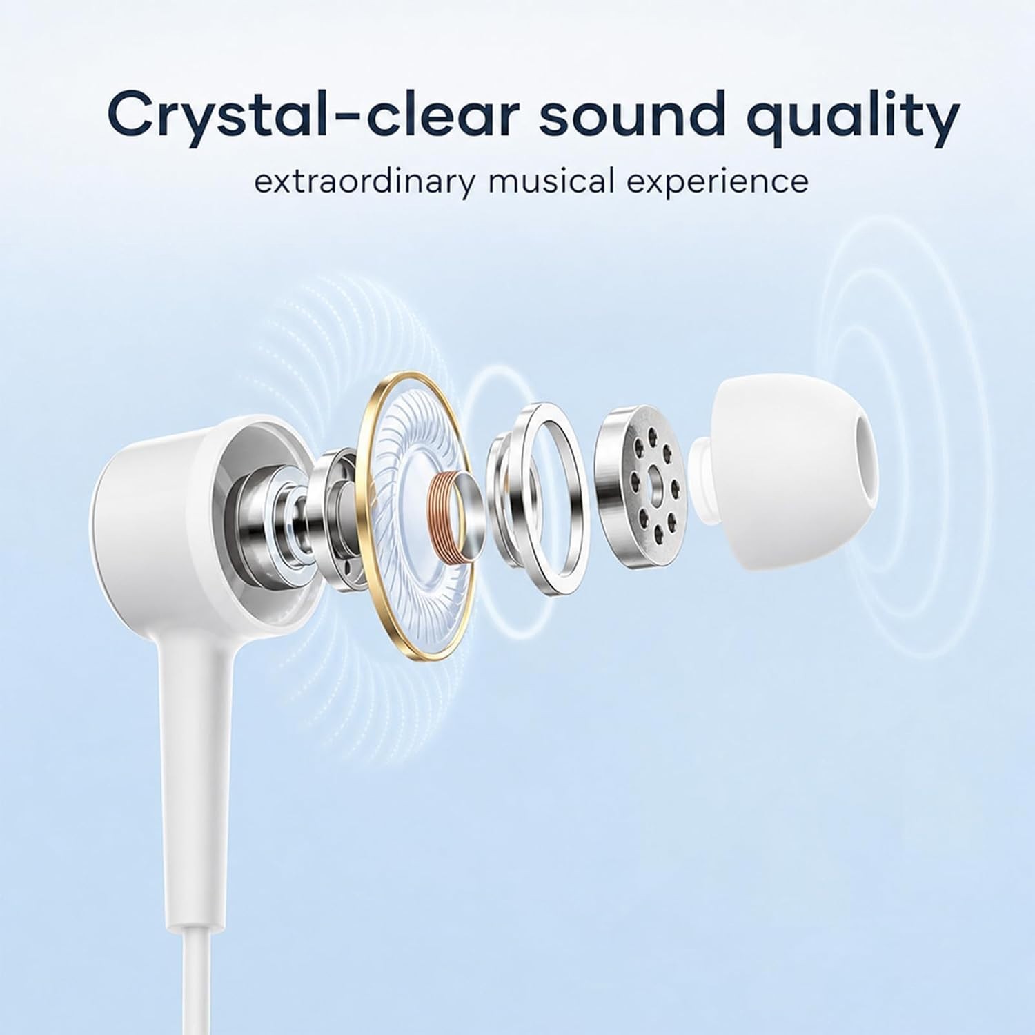 Black & White 2 Pack Wired Earbuds | Comfort Fit & Immersive Audio Experience
