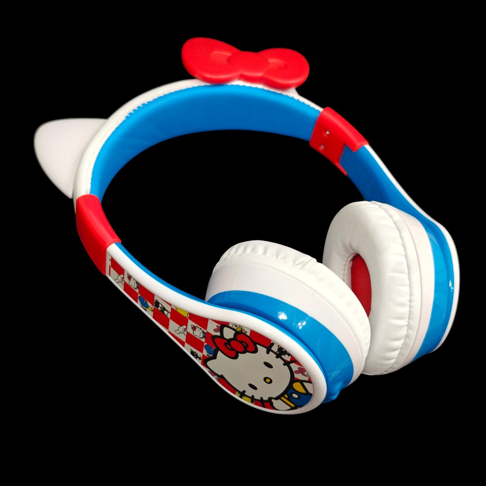 Hello Kitty eKids Bluetooth Wireless Headphones Volume Limited Foldable Tested
